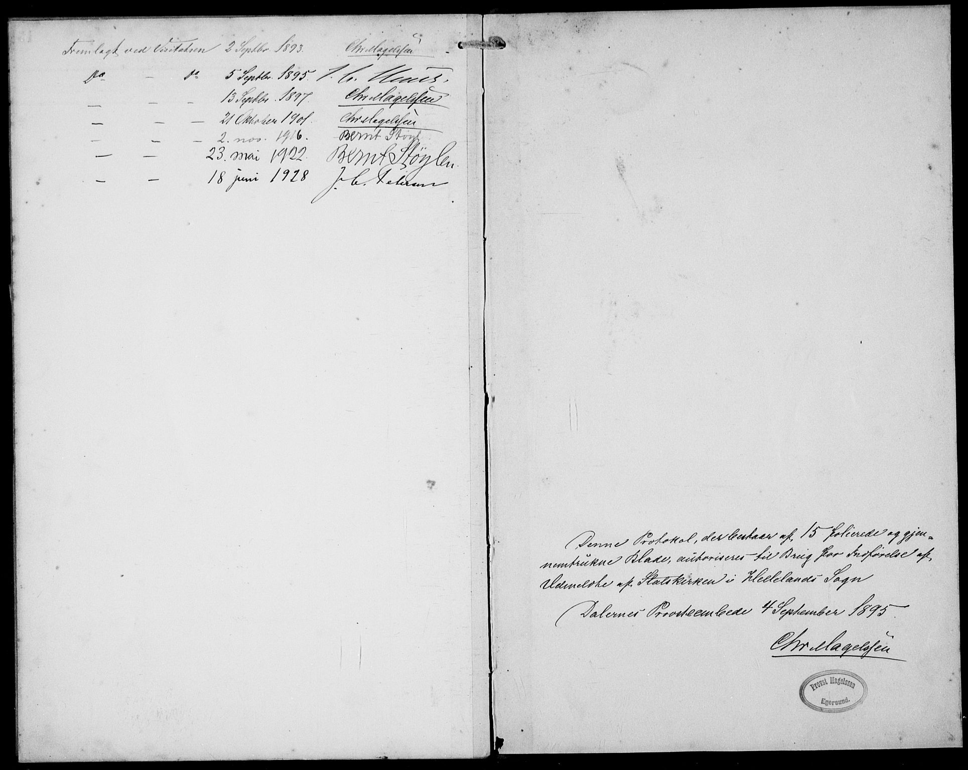 Helleland sokneprestkontor, AV/SAST-A-101810/S05/L0012: Parish register (official) no. A 10, 1892-1929, p. 12