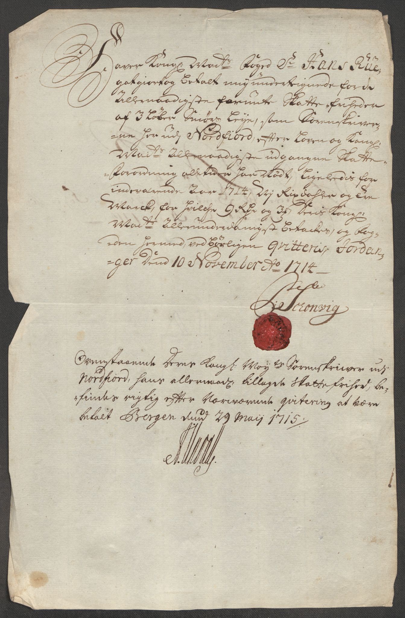 Rentekammeret inntil 1814, Reviderte regnskaper, Fogderegnskap, AV/RA-EA-4092/R53/L3438: Fogderegnskap Sunn- og Nordfjord, 1714, p. 358