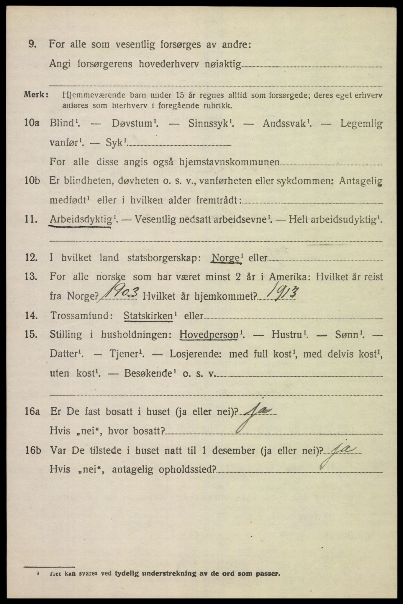 SAK, 1920 census for Sør-Audnedal, 1920, p. 1674