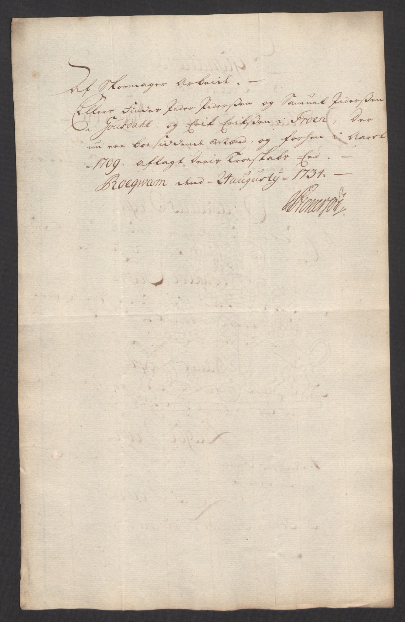 Kristiania stiftamt, SAO/A-10386/G/Gc/L0002: Utlendinger i Akershus stift, 1734-1735, p. 3
