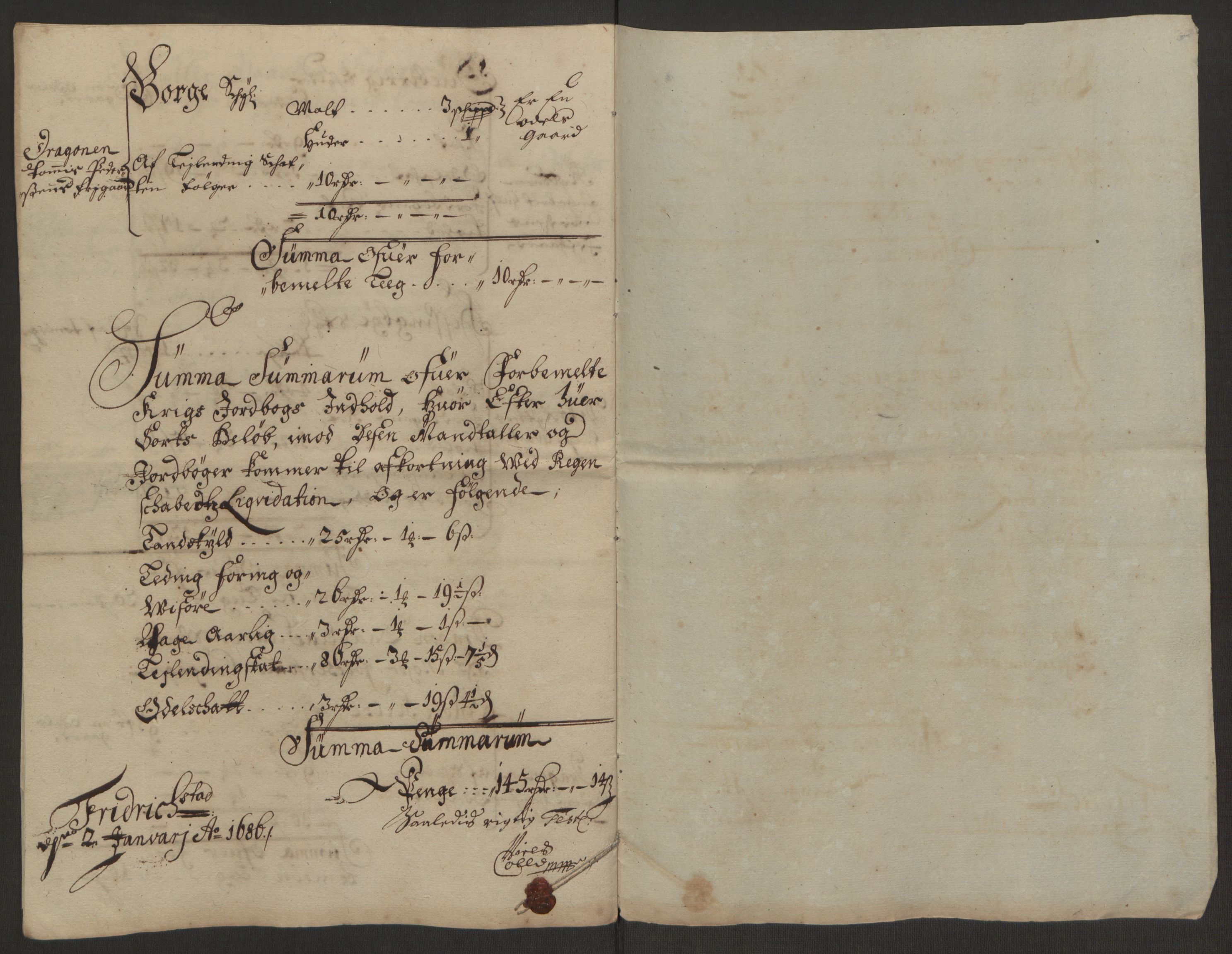 Rentekammeret inntil 1814, Reviderte regnskaper, Fogderegnskap, AV/RA-EA-4092/R03/L0118: Fogderegnskap Onsøy, Tune, Veme og Åbygge fogderi, 1684-1689, p. 174