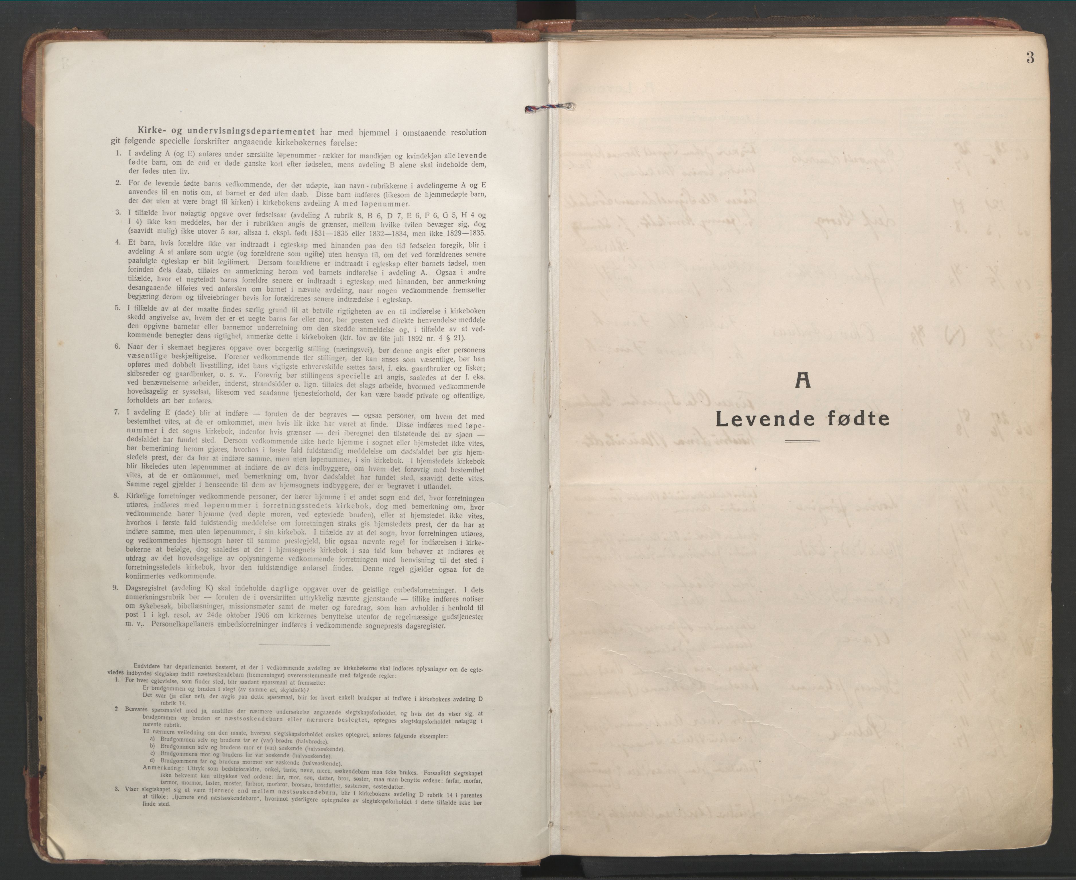 Ministerialprotokoller, klokkerbøker og fødselsregistre - Møre og Romsdal, SAT/A-1454/528/L0412: Parish register (official) no. 528A21, 1920-1926, p. 3