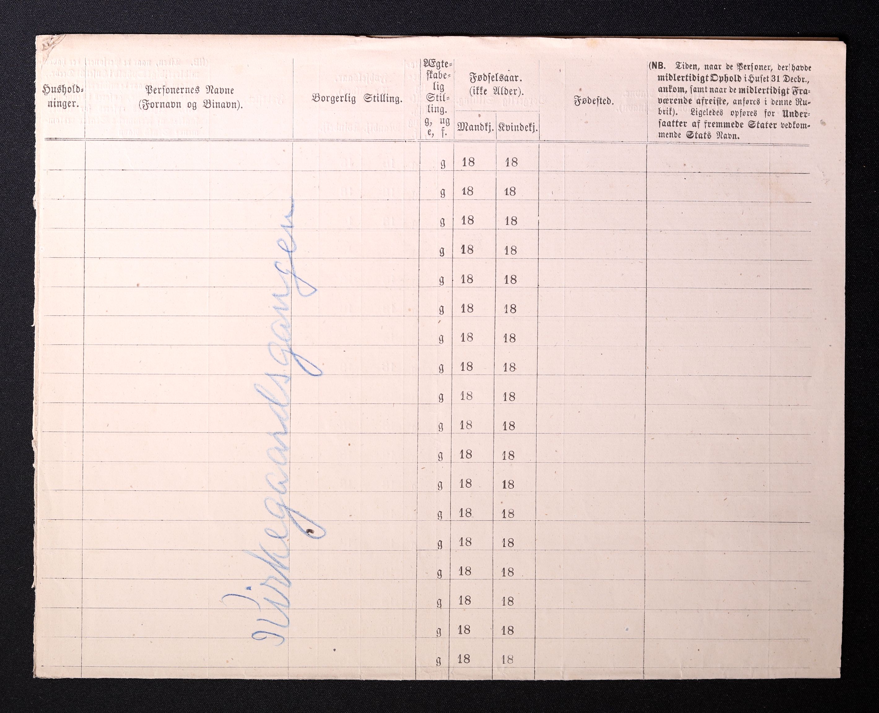 RA, 1870 census for 0301 Kristiania, 1870, p. 1516