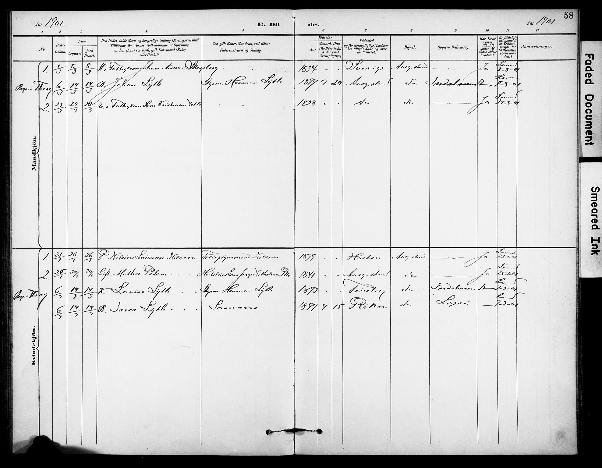 Borre kirkebøker, SAKO/A-338/F/Fb/L0002: Parish register (official) no. II 2, 1893-1905, p. 58