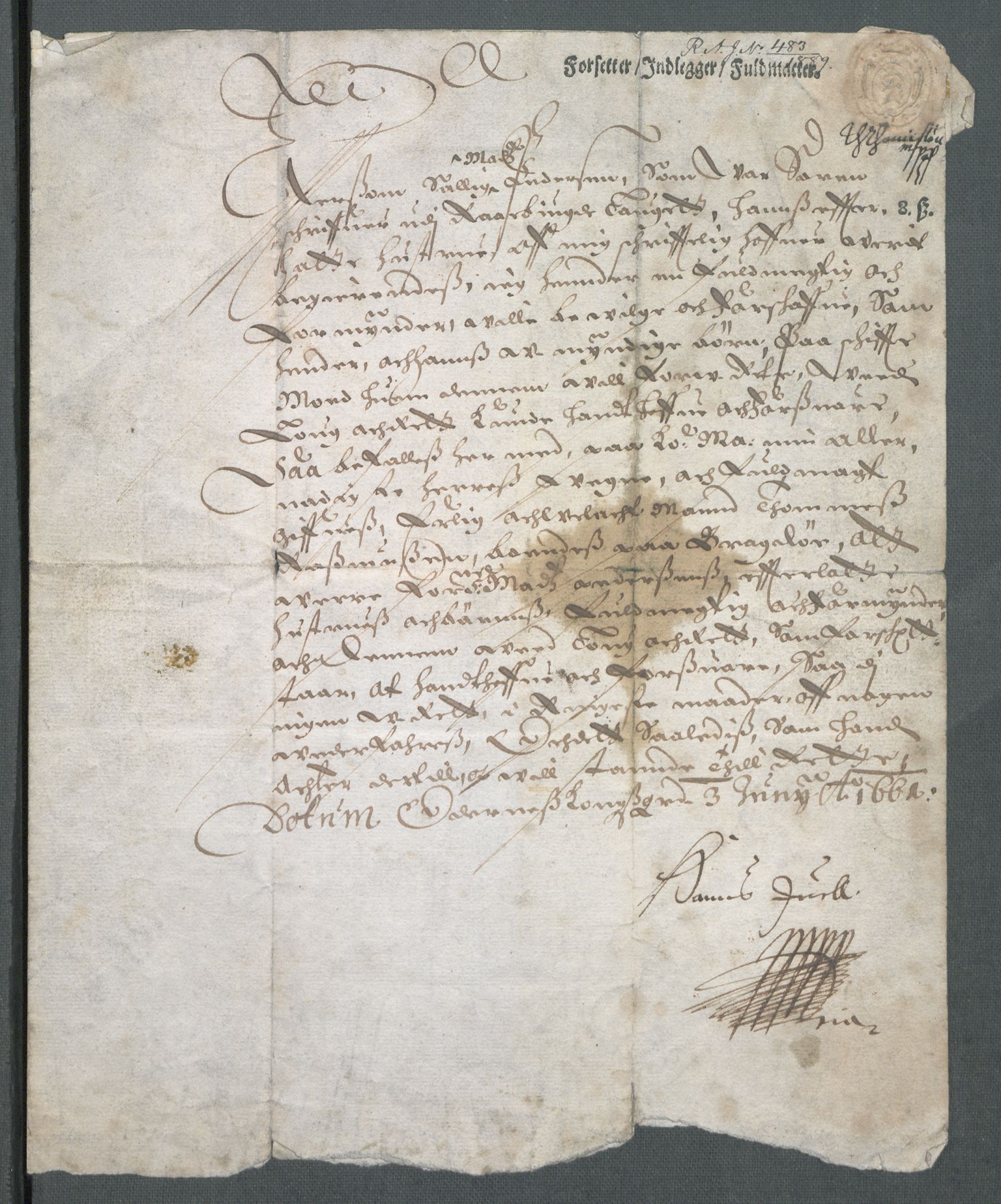 Riksarkivets diplomsamling, AV/RA-EA-5965/F02/L0169: Dokumenter, 1661-1663, p. 29