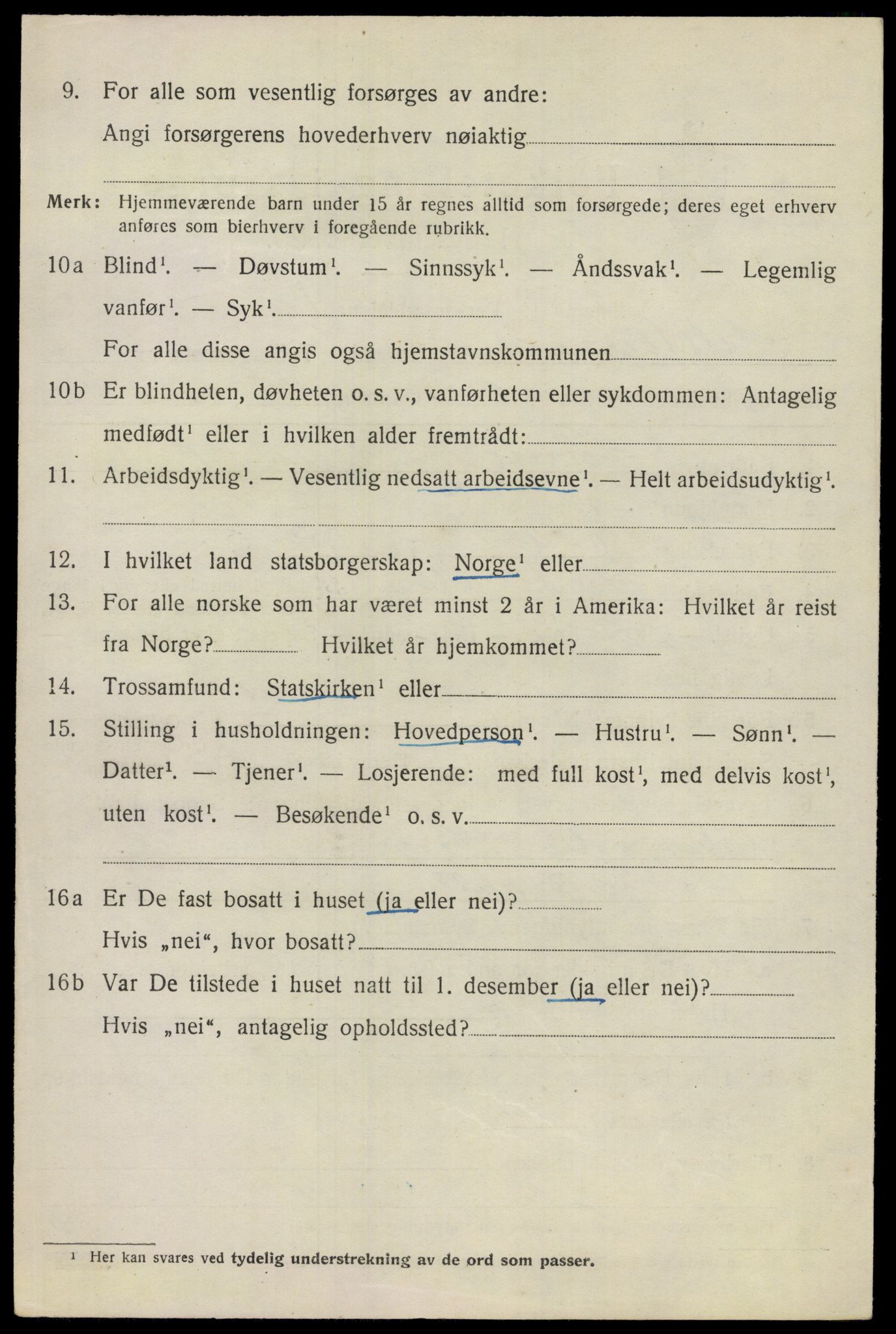SAO, 1920 census for Ullensaker, 1920, p. 9290