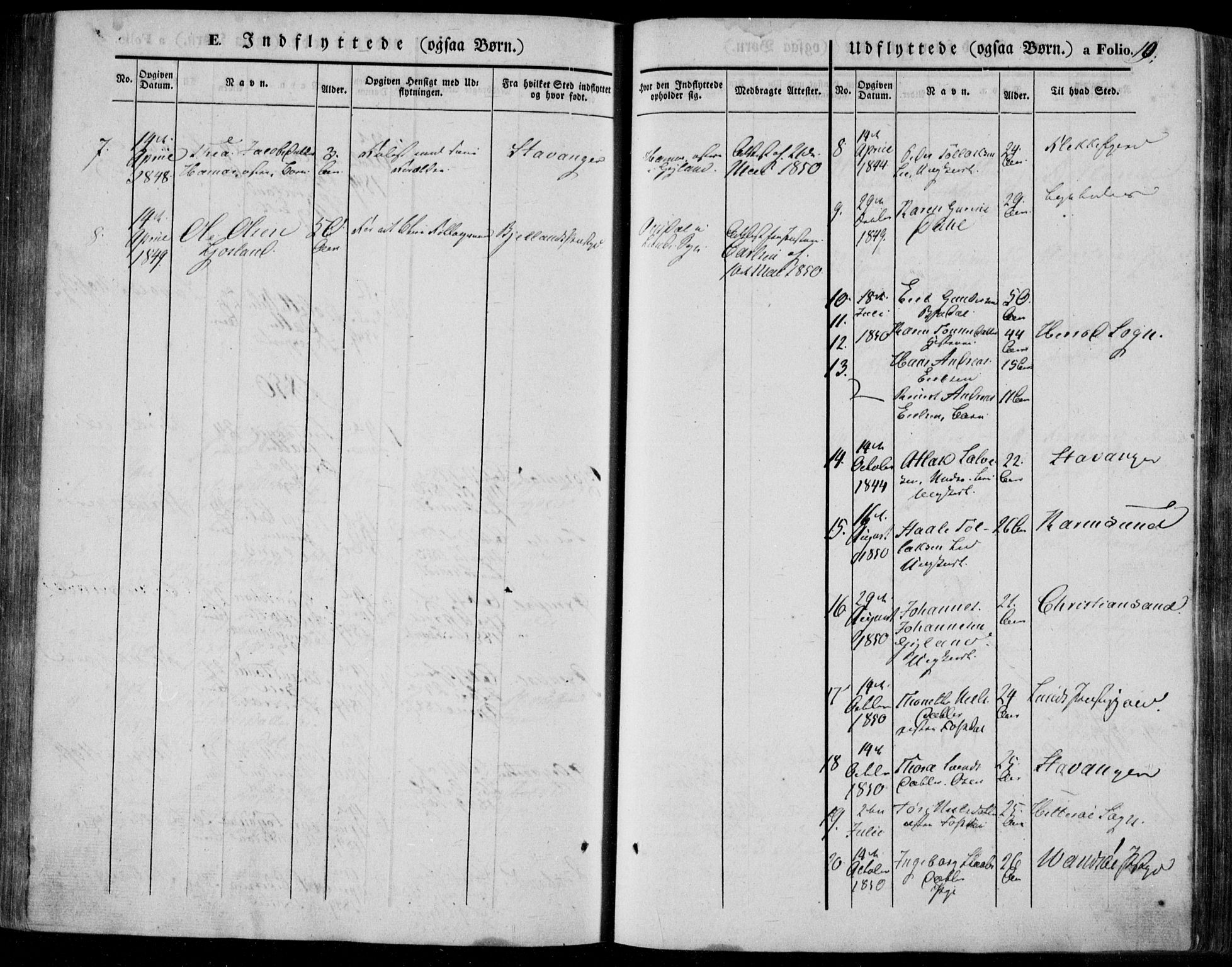 Bakke sokneprestkontor, AV/SAK-1111-0002/F/Fa/Faa/L0005: Parish register (official) no. A 5, 1847-1855, p. 10