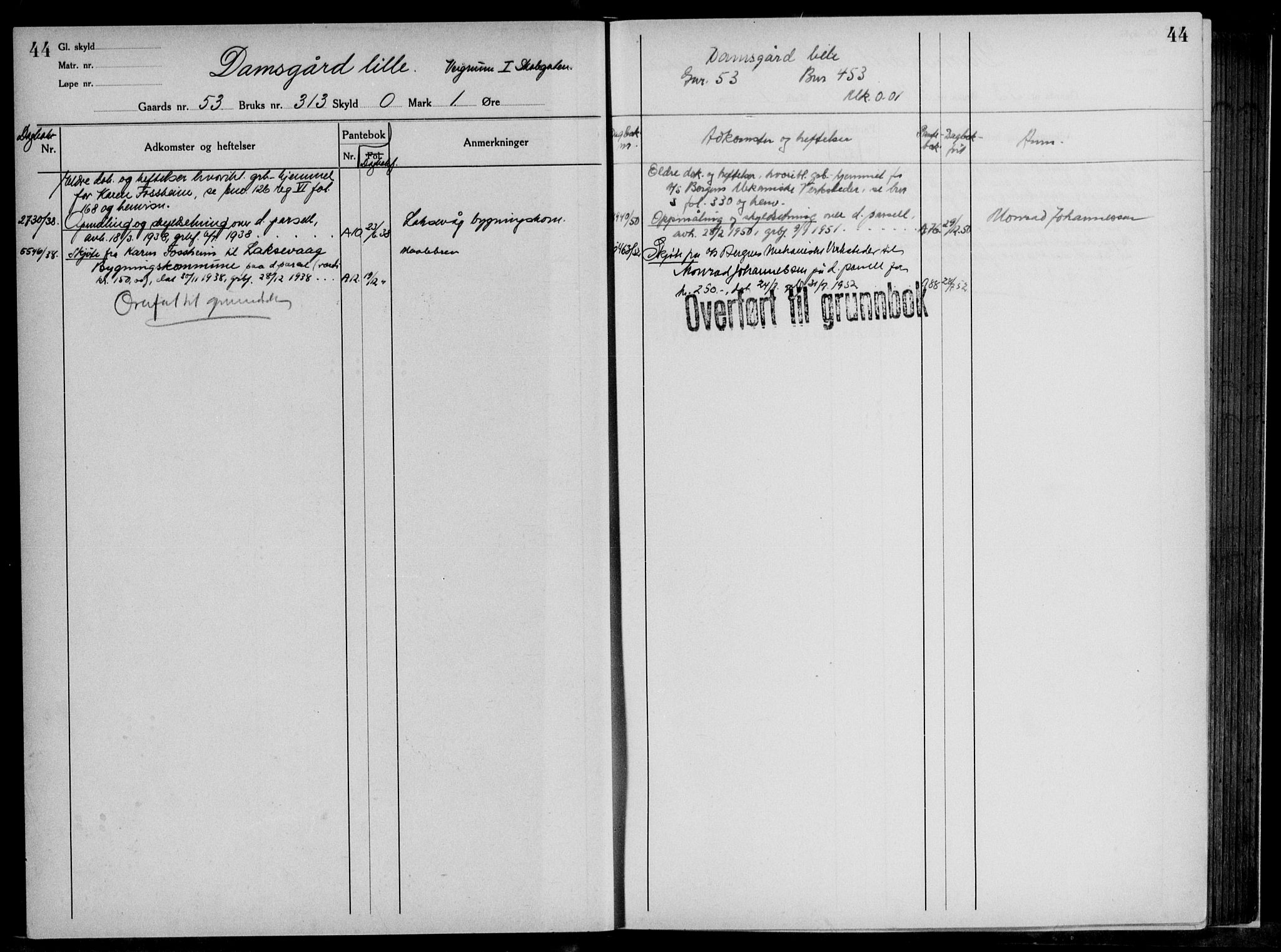 Midhordland sorenskriveri, AV/SAB-A-3001/1/G/Ga/Gab/L0117: Mortgage register no. II.A.b.117, p. 44