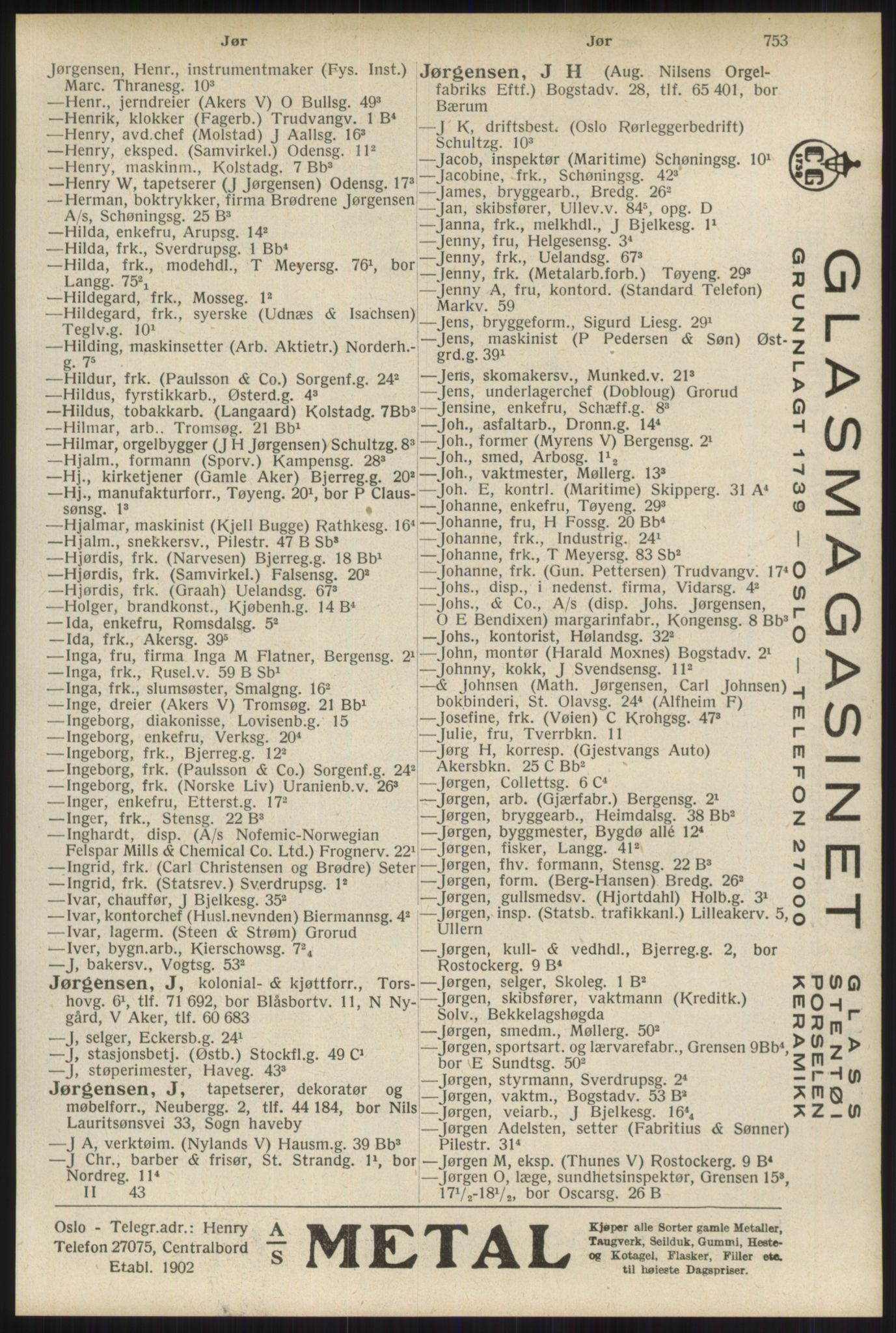 Kristiania/Oslo adressebok, PUBL/-, 1934, p. 753