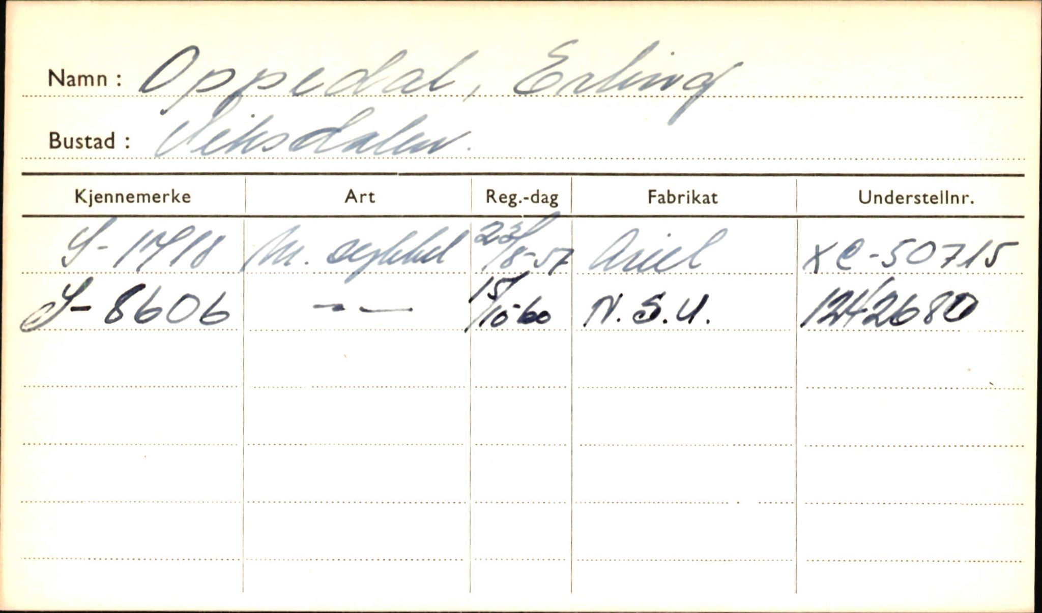 Statens vegvesen, Sogn og Fjordane vegkontor, AV/SAB-A-5301/4/F/L0001D: Eigarregister Fjordane til 1.6.1961, 1930-1961, p. 1099