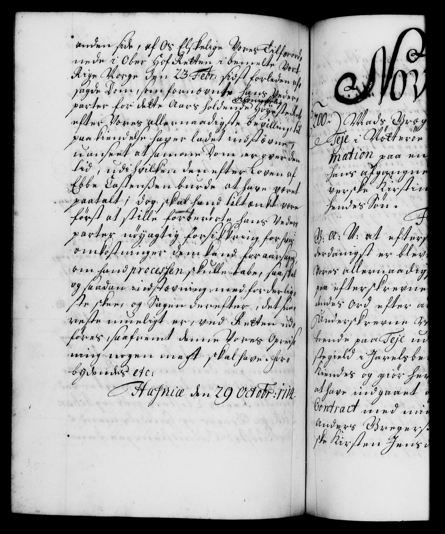 Danske Kanselli 1572-1799, AV/RA-EA-3023/F/Fc/Fca/Fcaa/L0021: Norske registre, 1712-1715, p. 373b