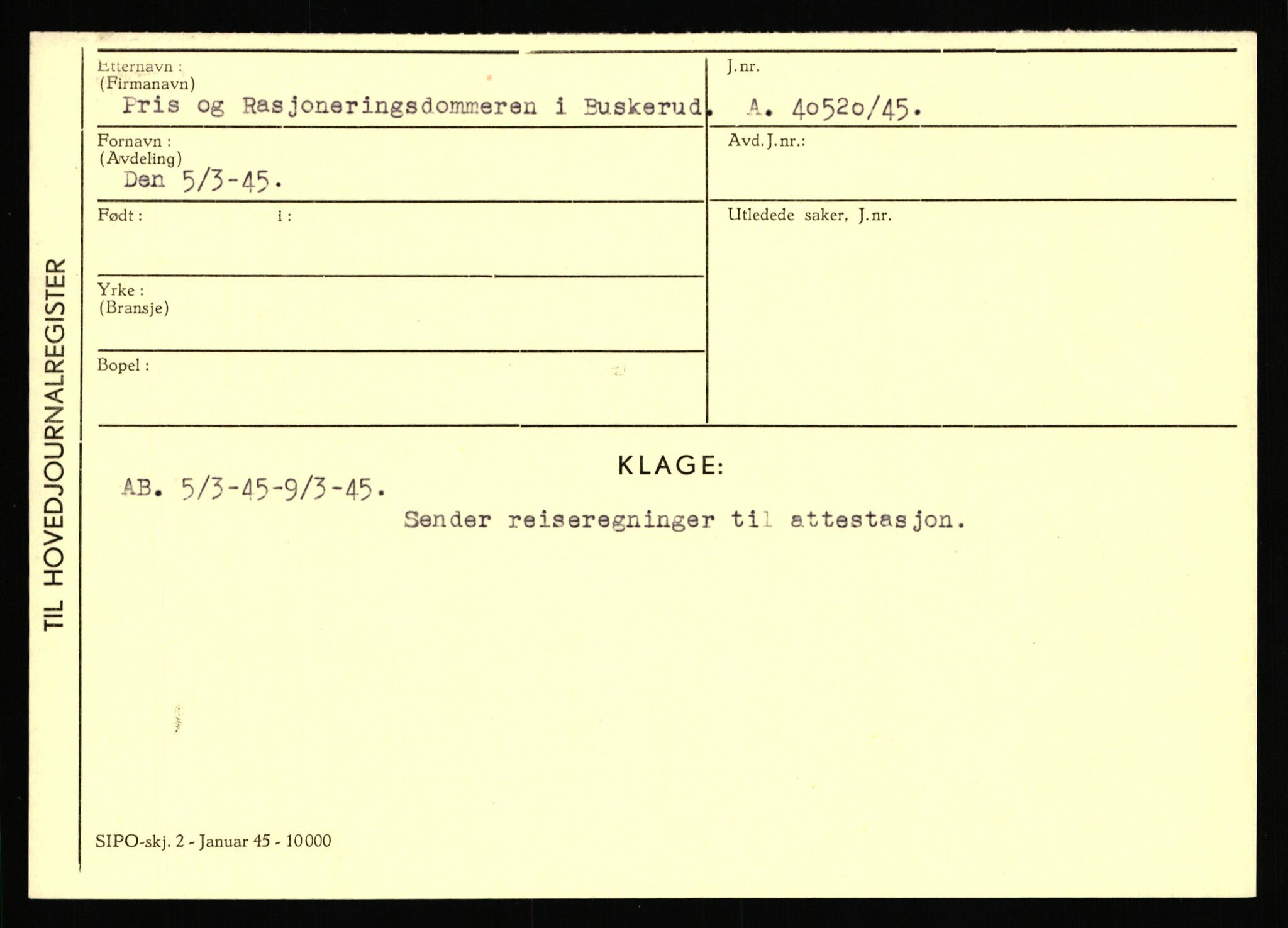 Statspolitiet - Hovedkontoret / Osloavdelingen, AV/RA-S-1329/C/Ca/L0012: Oanæs - Quistgaard	, 1943-1945, p. 4851