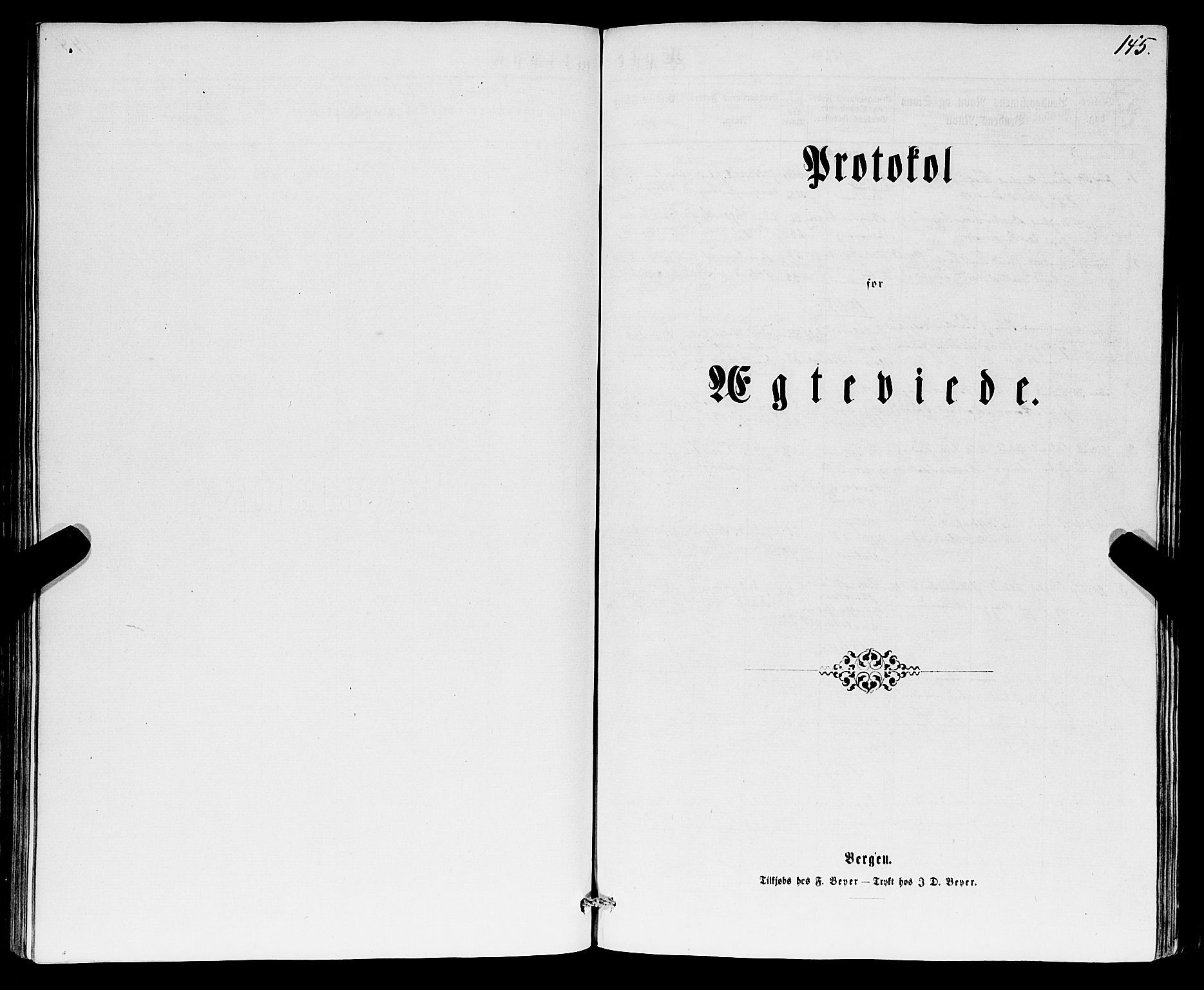 Sveio Sokneprestembete, AV/SAB-A-78501/H/Hab: Parish register (copy) no. B 1, 1864-1886, p. 145