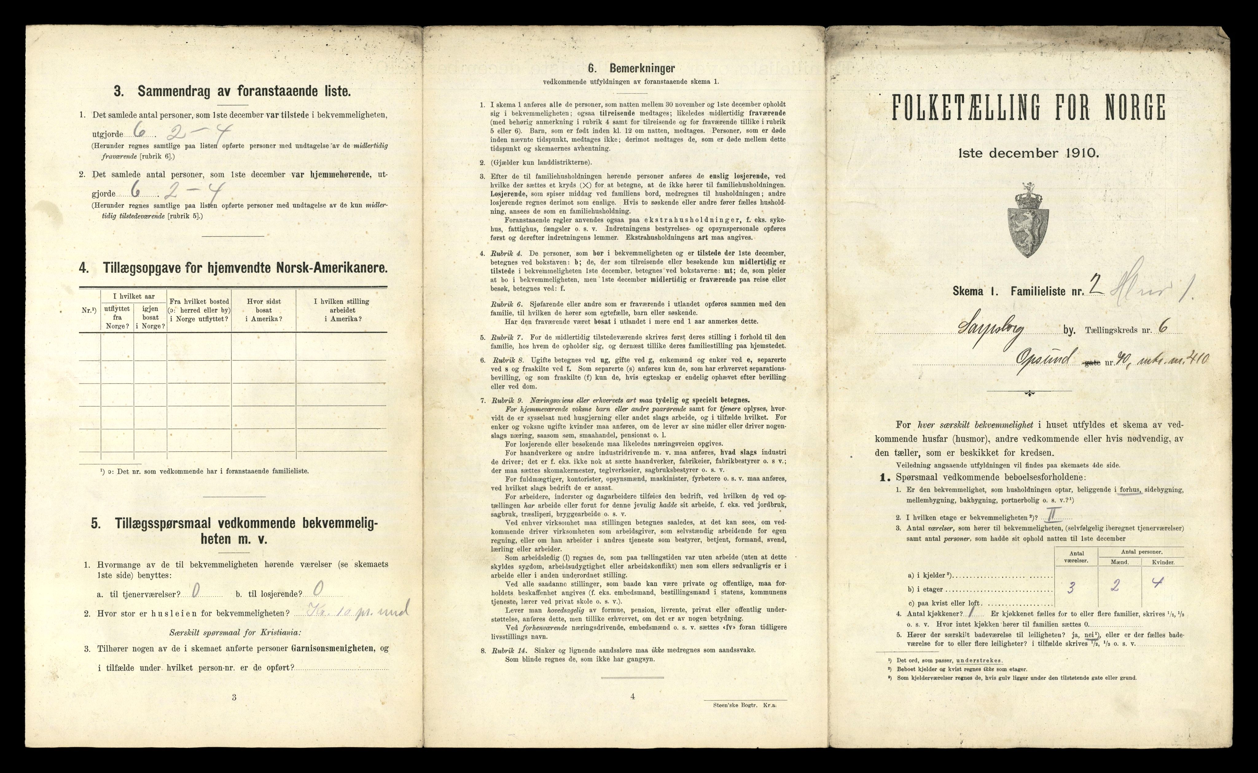 RA, 1910 census for Sarpsborg, 1910, p. 4015