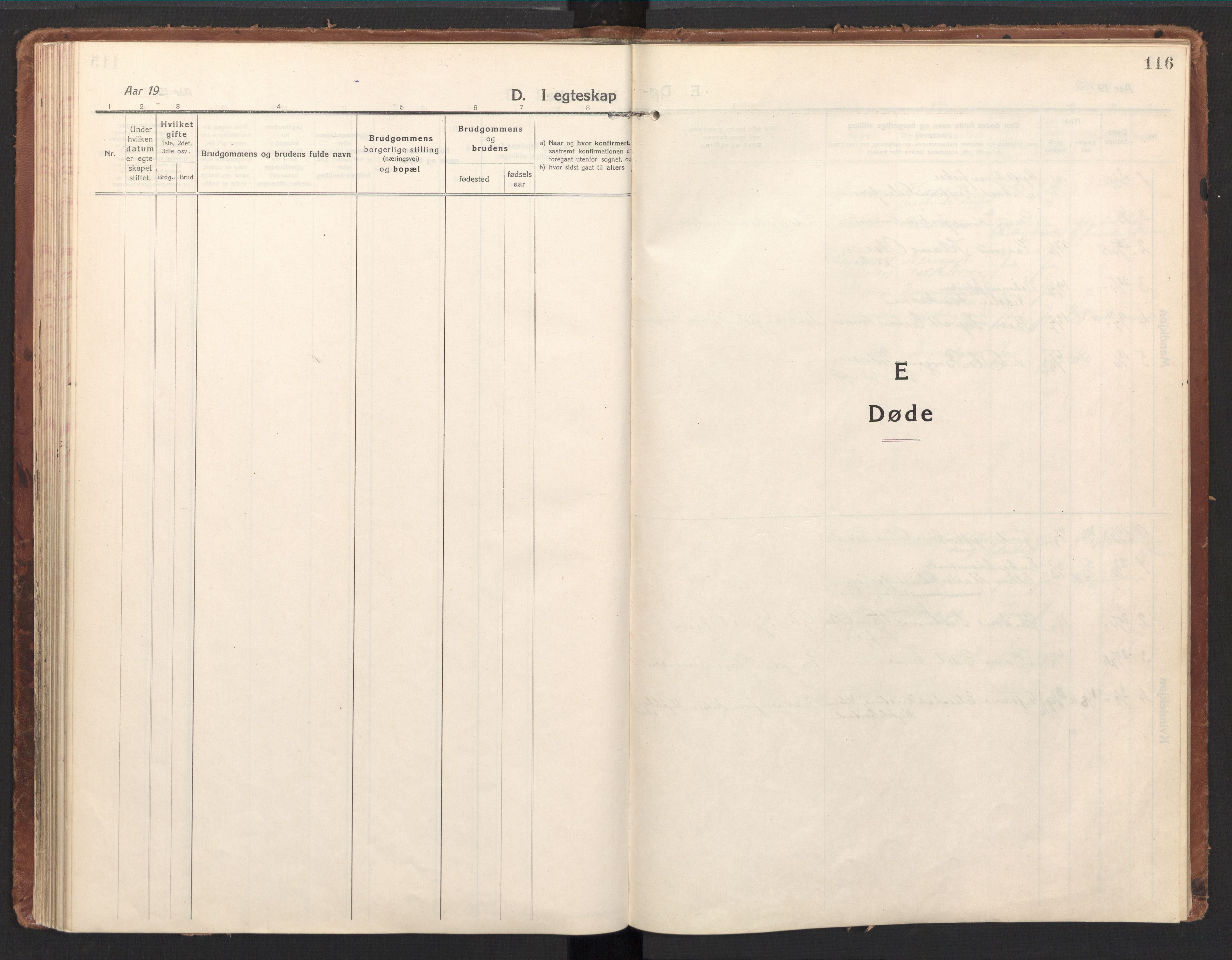 Ministerialprotokoller, klokkerbøker og fødselsregistre - Nordland, SAT/A-1459/894/L1357: Parish register (official) no. 894A03, 1913-1934, p. 116
