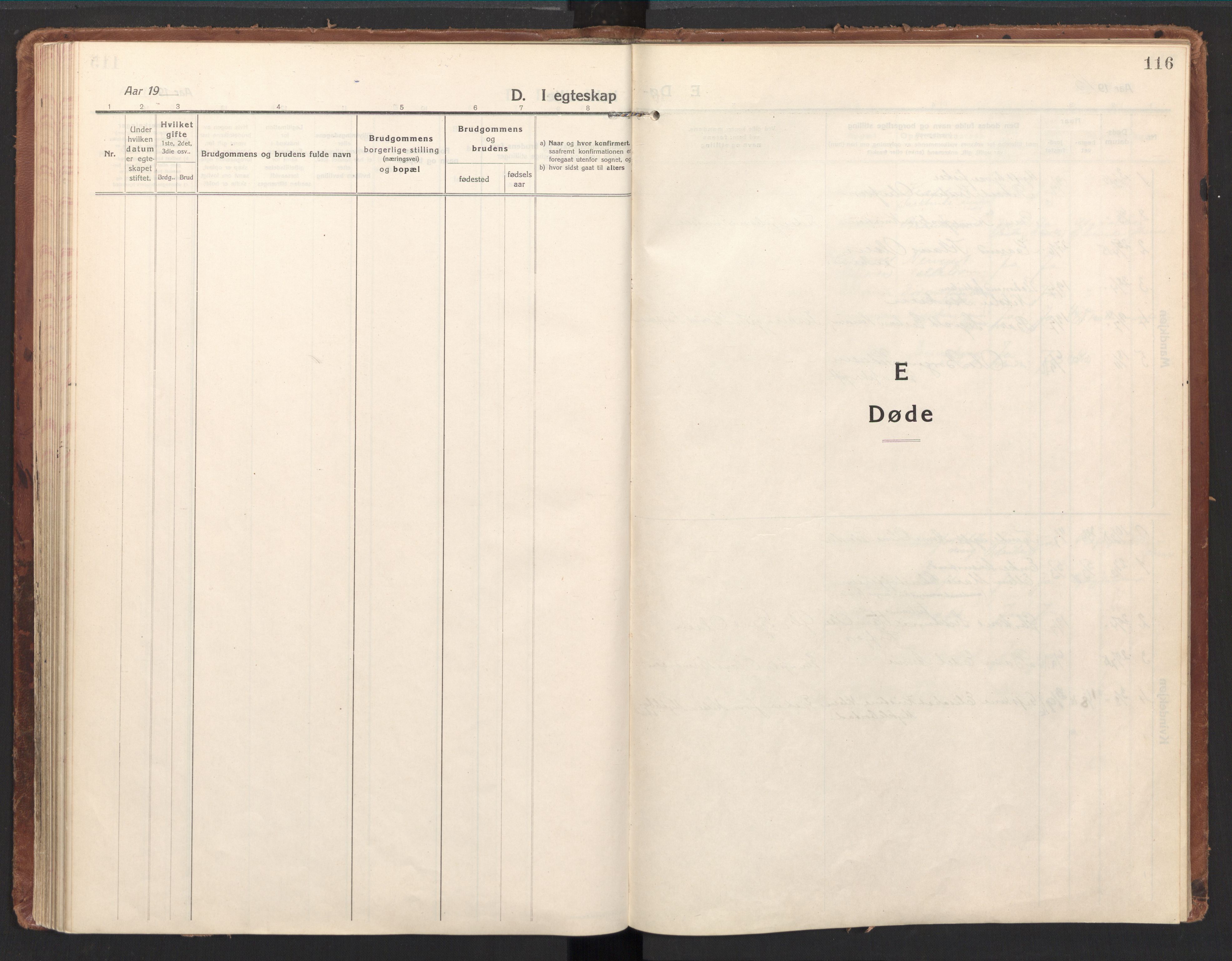 Ministerialprotokoller, klokkerbøker og fødselsregistre - Nordland, AV/SAT-A-1459/894/L1357: Parish register (official) no. 894A03, 1913-1934, p. 116