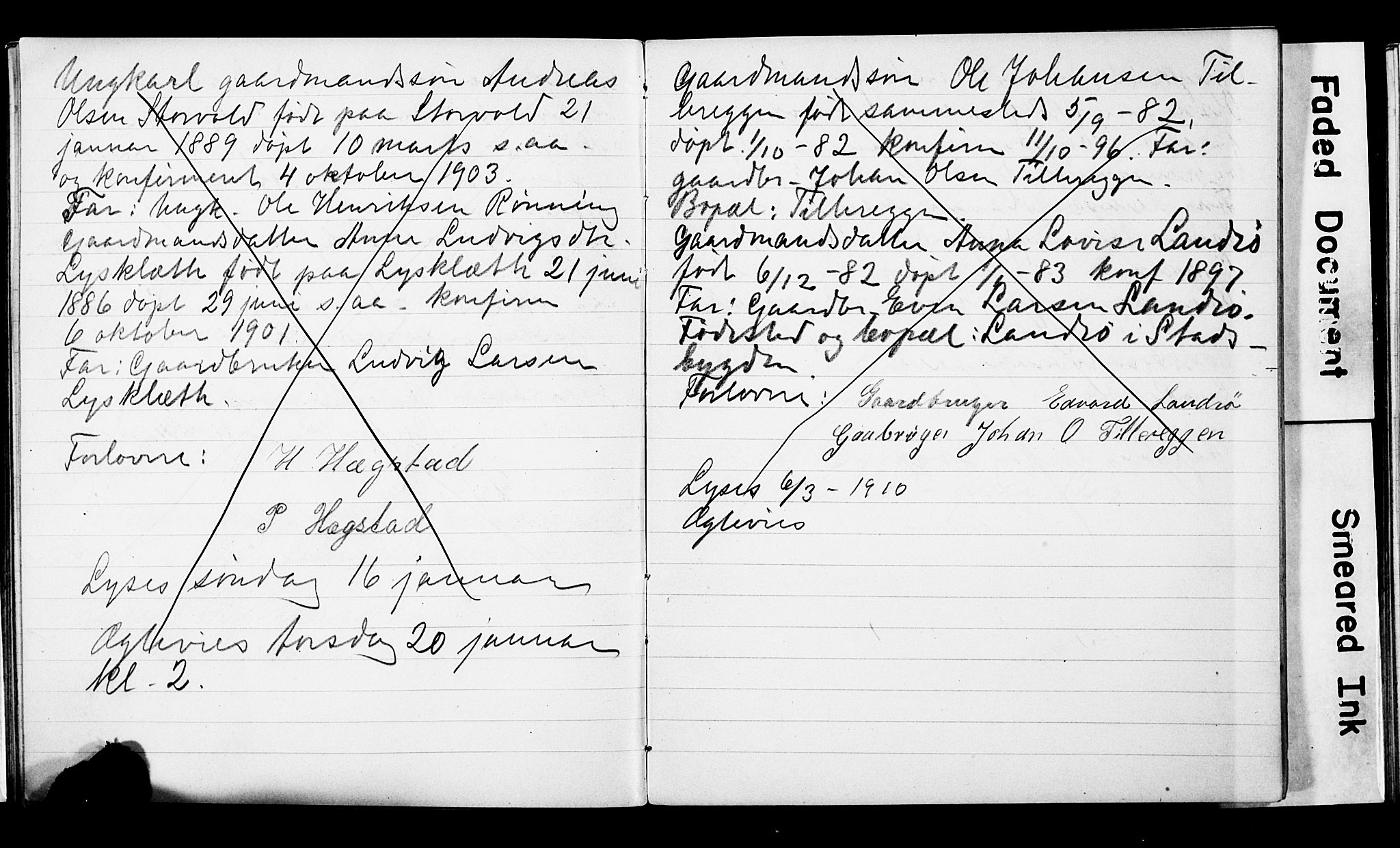 Ministerialprotokoller, klokkerbøker og fødselsregistre - Sør-Trøndelag, SAT/A-1456/618/L0446: Banns register no. 618A09, 1899-1916