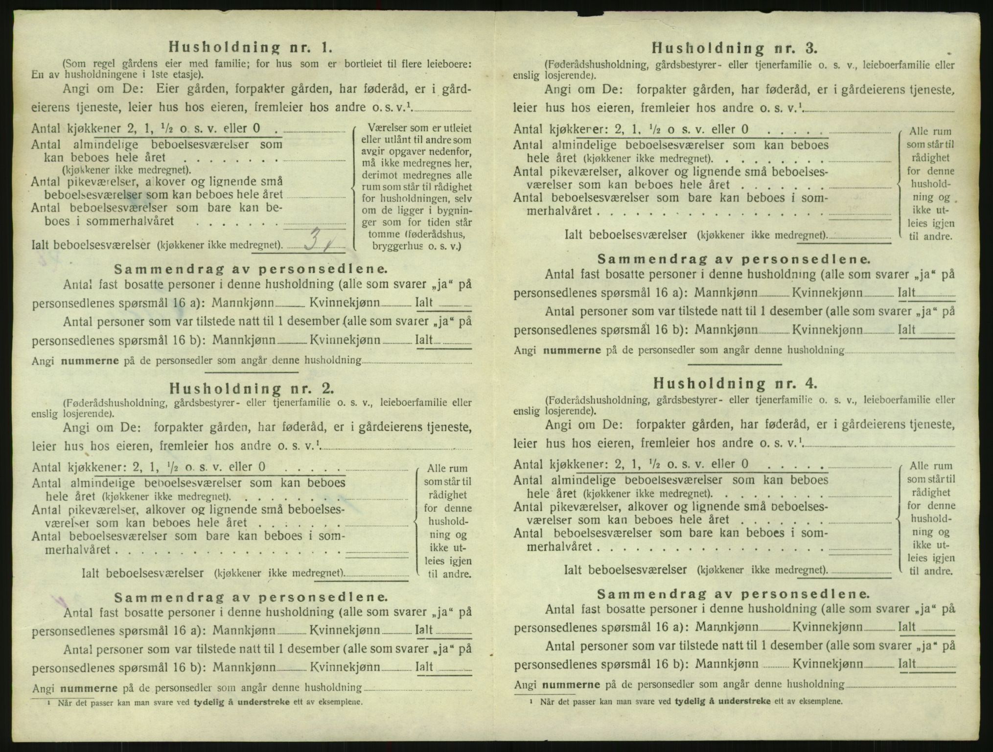 SAK, 1920 census for Evje, 1920, p. 533