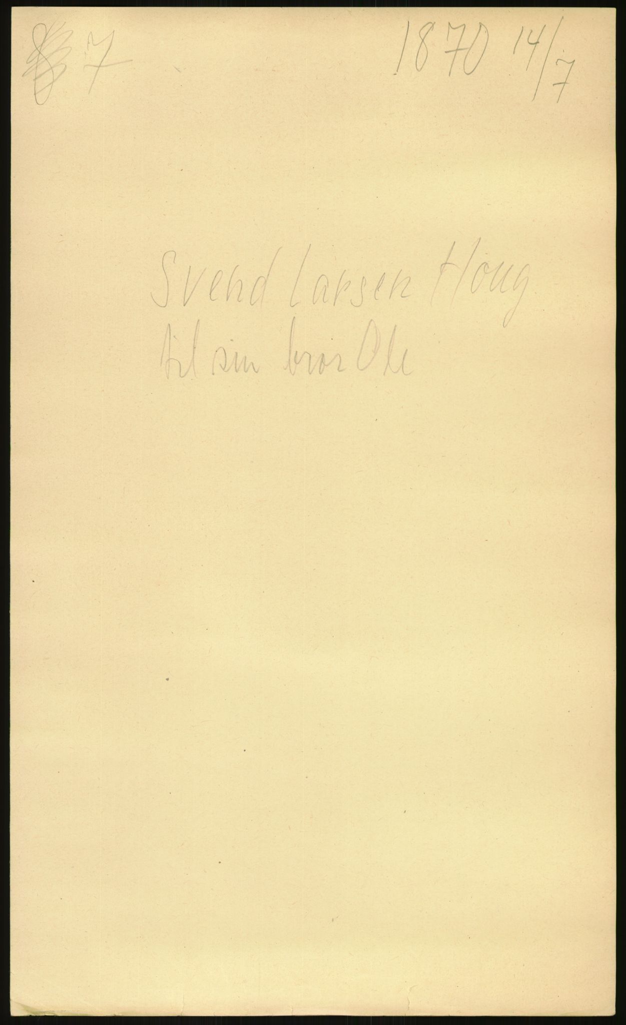 Samlinger til kildeutgivelse, Amerikabrevene, AV/RA-EA-4057/F/L0019: Innlån fra Buskerud: Fonnem - Kristoffersen, 1838-1914, p. 329