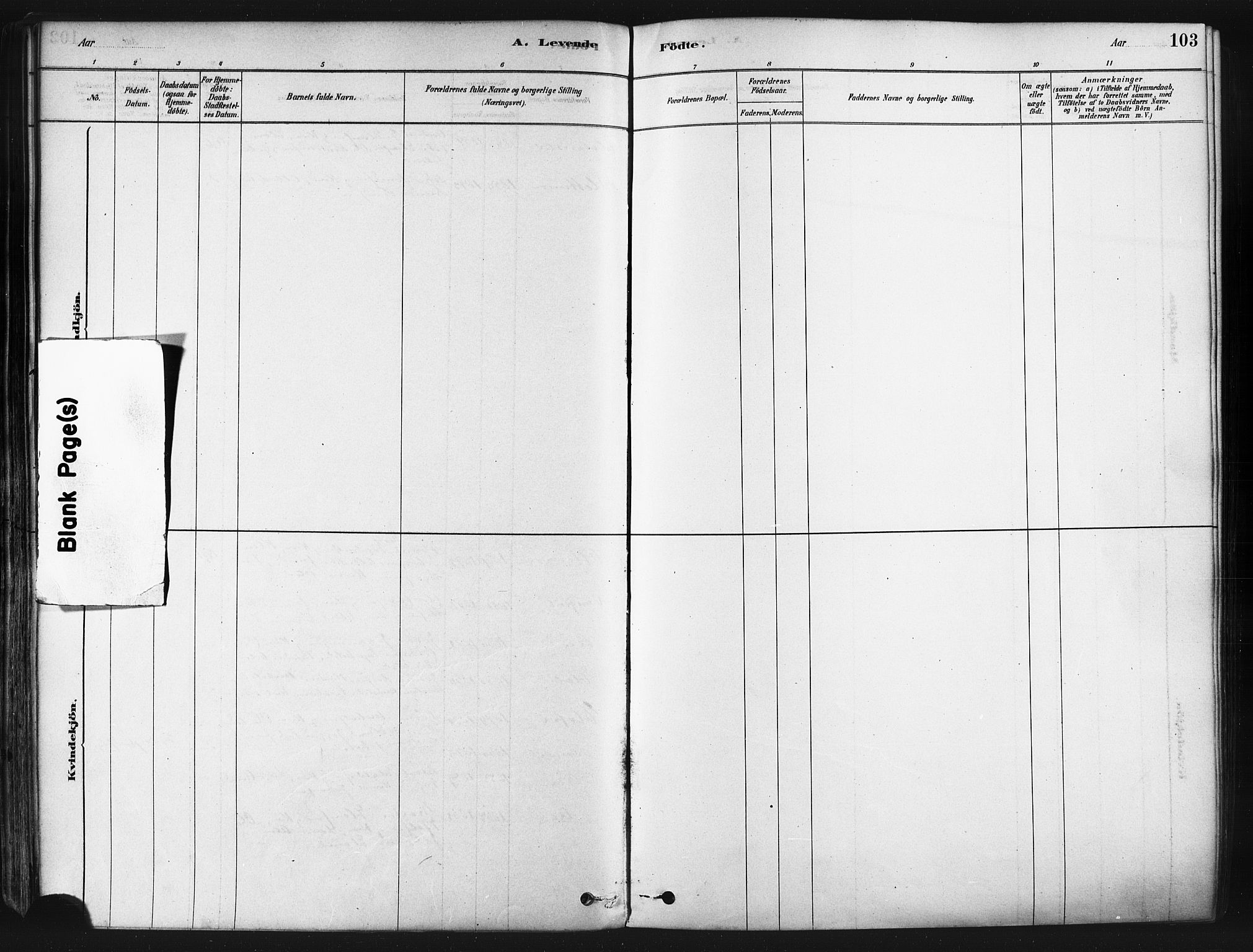 Tranøy sokneprestkontor, AV/SATØ-S-1313/I/Ia/Iaa/L0009kirke: Parish register (official) no. 9, 1878-1904, p. 103