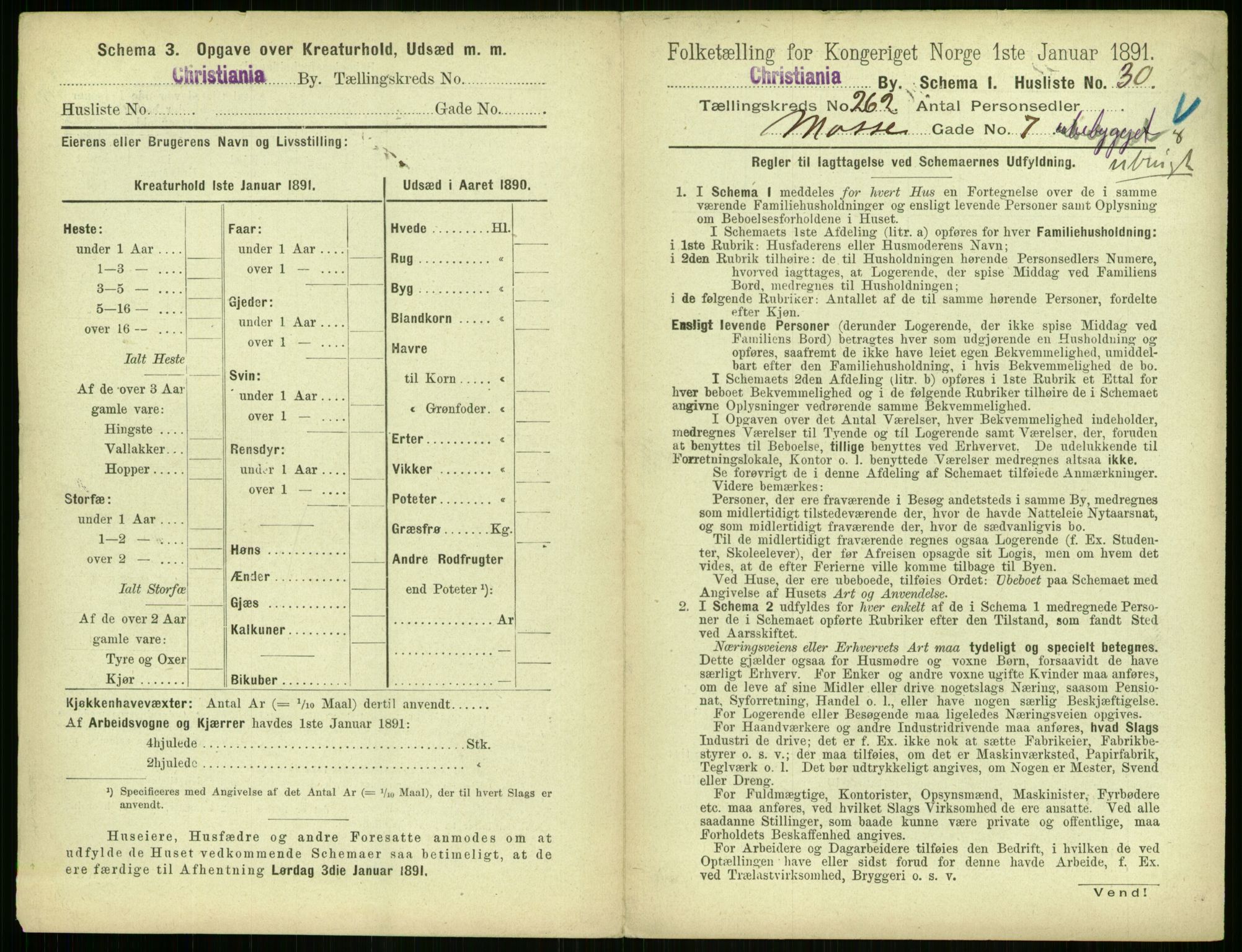 RA, 1891 census for 0301 Kristiania, 1891, p. 159074