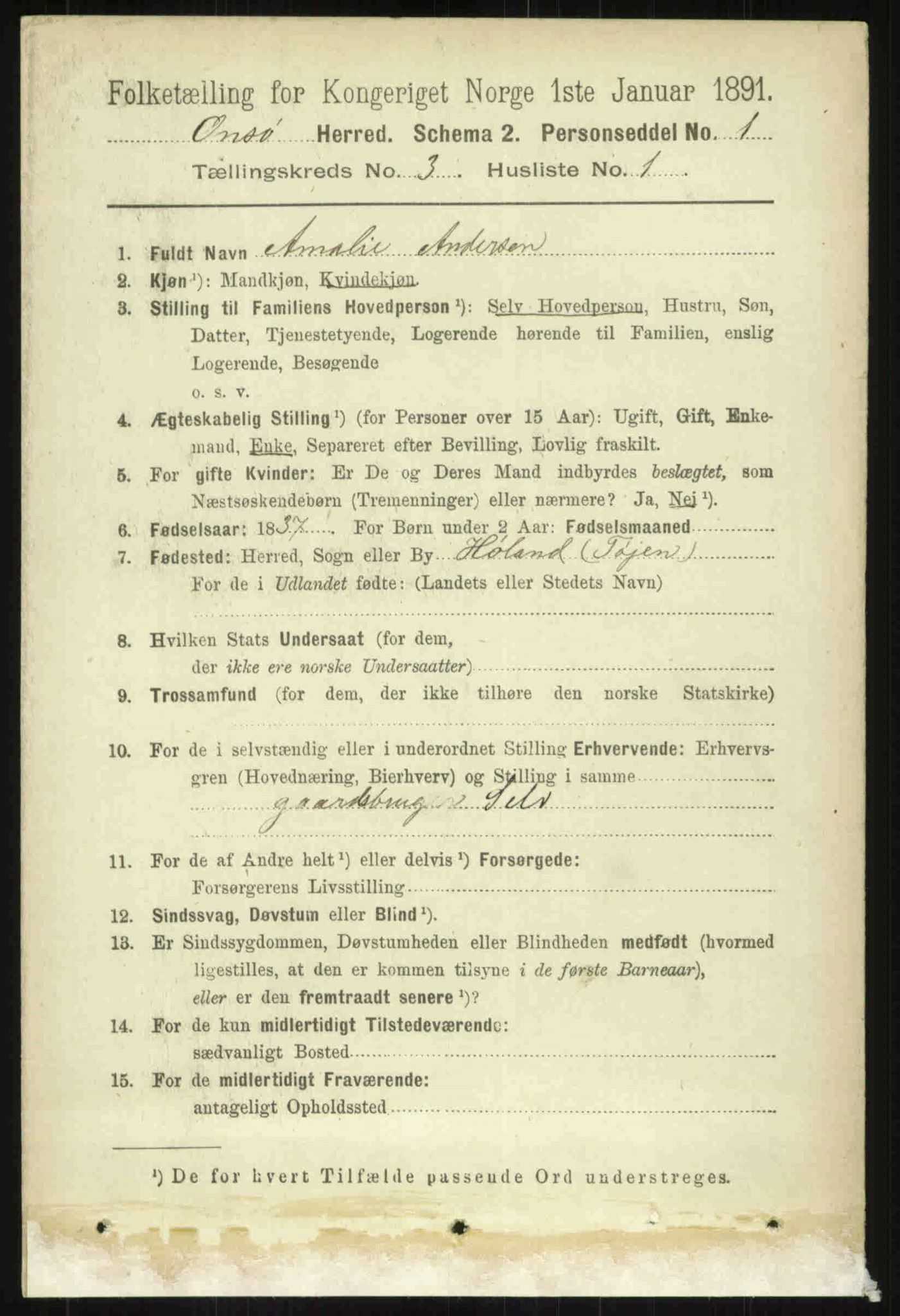 RA, 1891 census for 0134 Onsøy, 1891, p. 1712