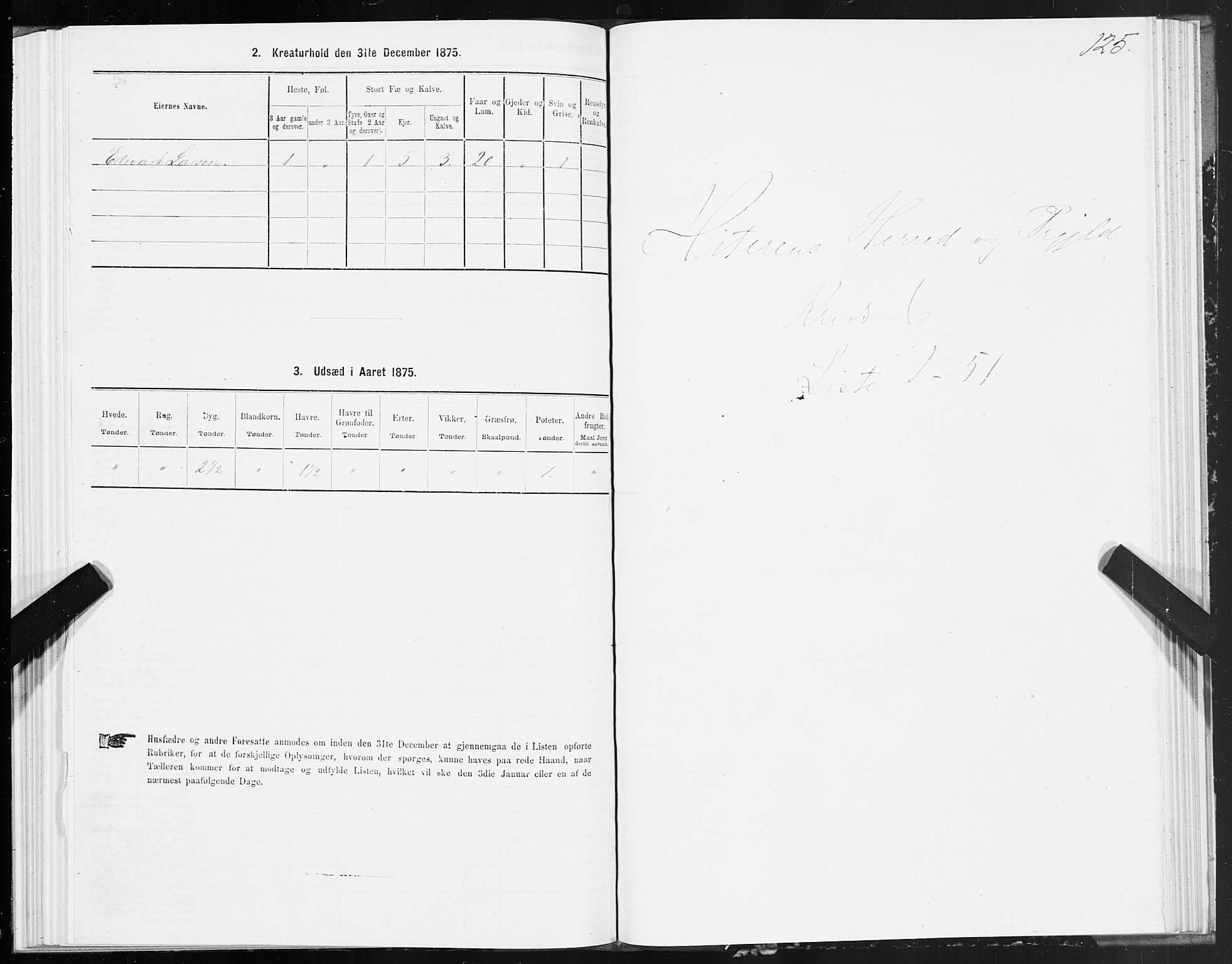 SAT, 1875 census for 1617P Hitra, 1875, p. 3125