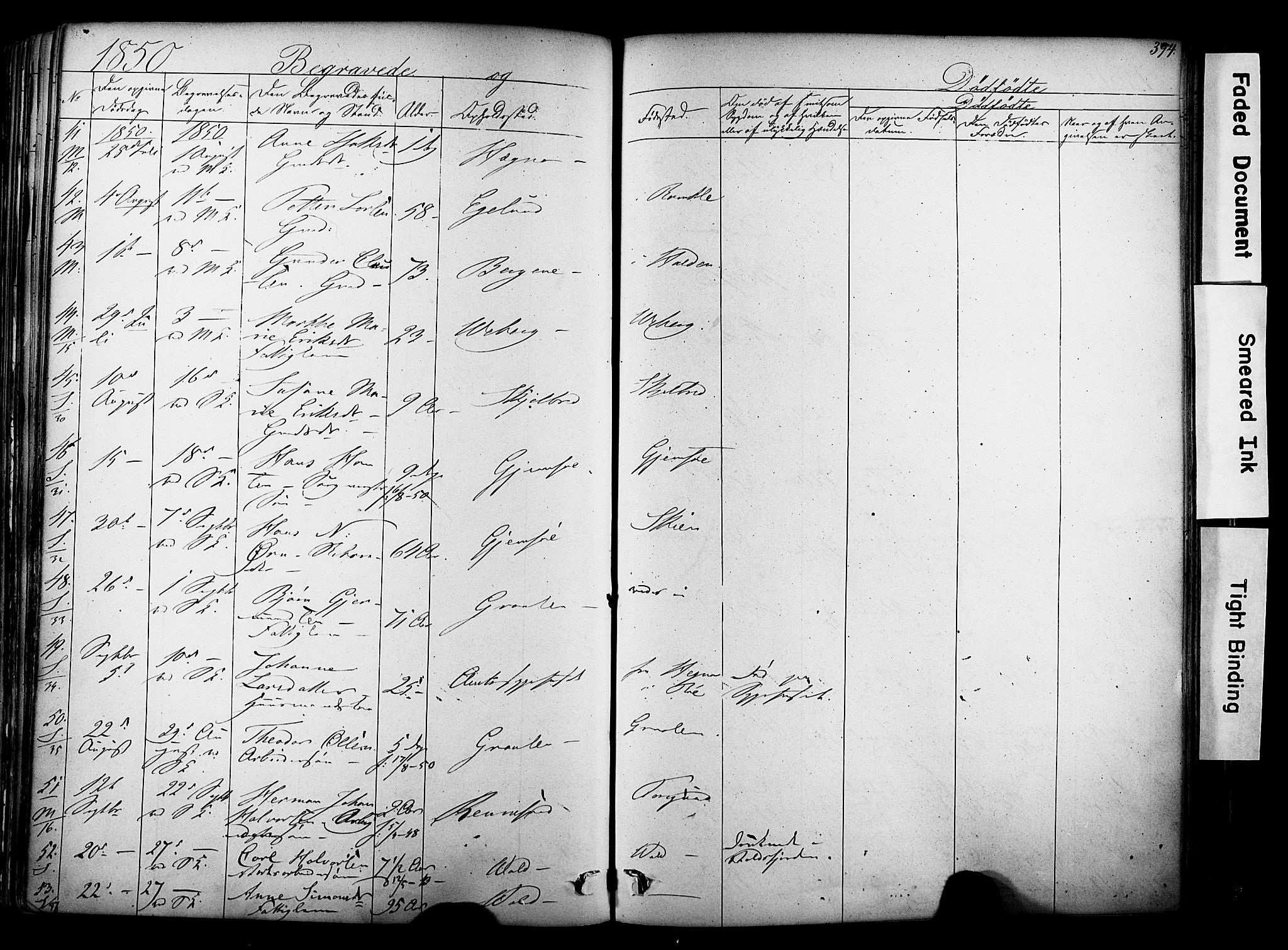 Solum kirkebøker, AV/SAKO-A-306/F/Fa/L0006: Parish register (official) no. I 6, 1844-1855, p. 394