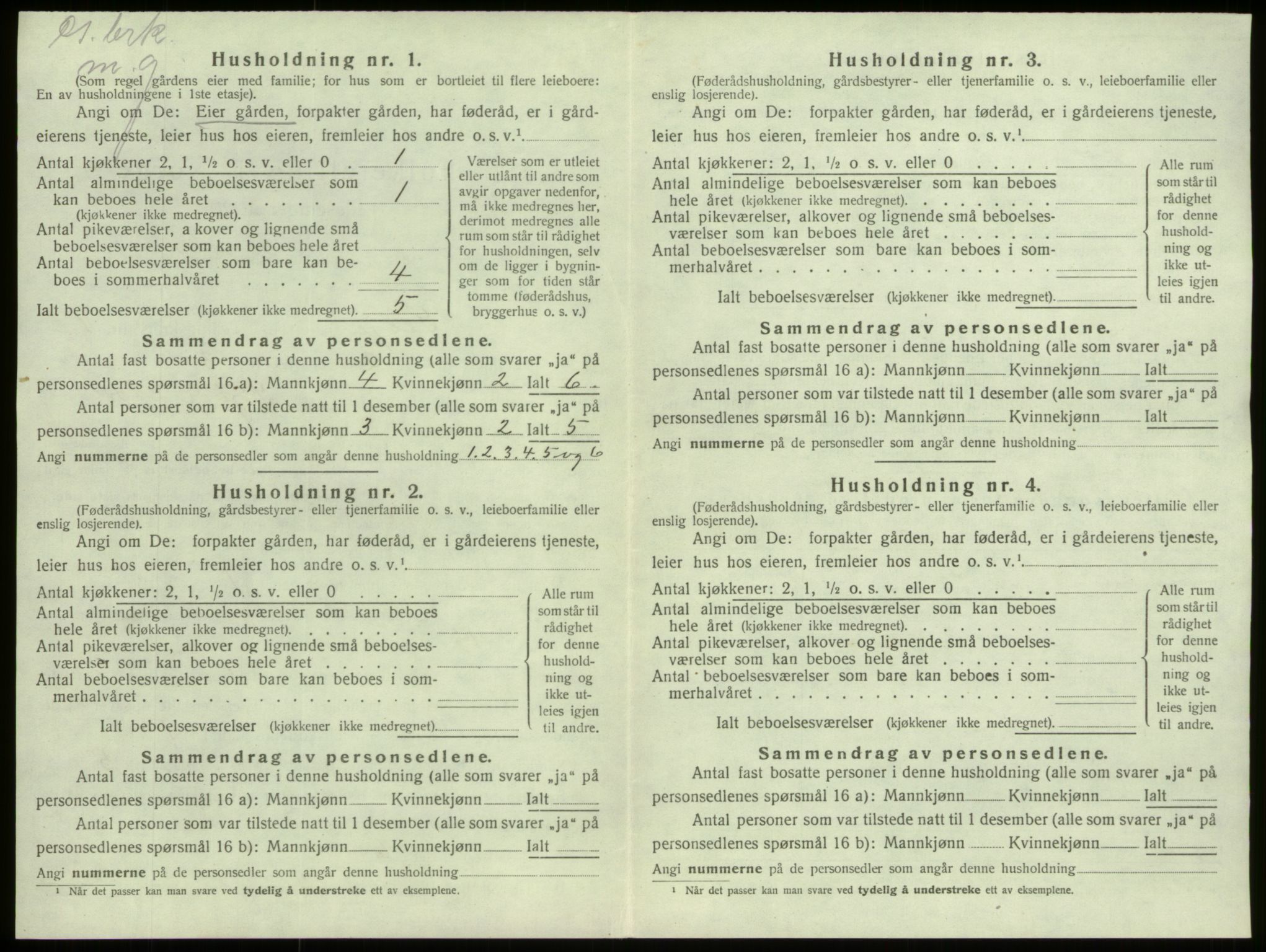 SAB, 1920 census for Selje, 1920, p. 82