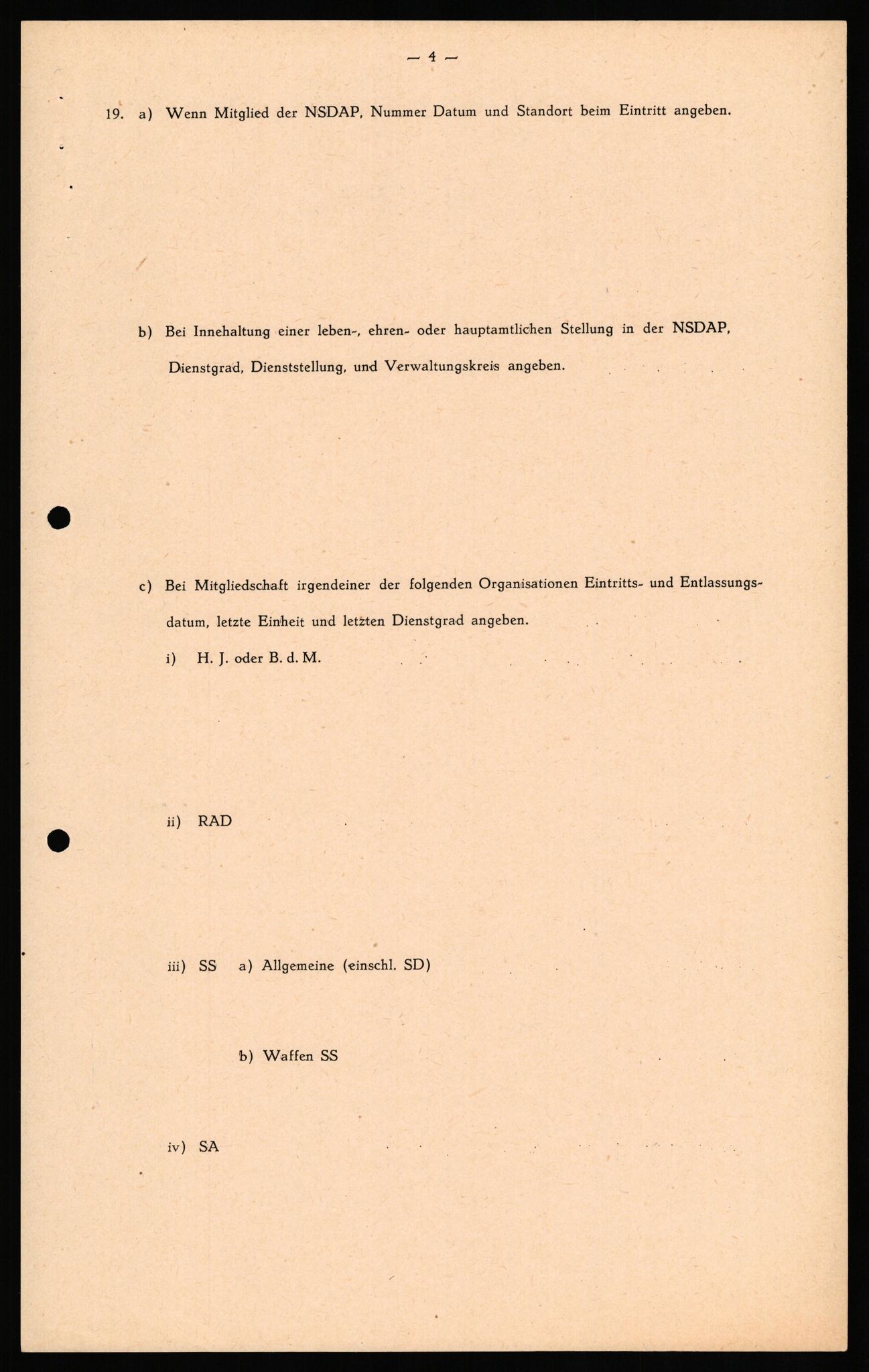 Forsvaret, Forsvarets overkommando II, AV/RA-RAFA-3915/D/Db/L0030: CI Questionaires. Tyske okkupasjonsstyrker i Norge. Tyskere., 1945-1946, p. 109