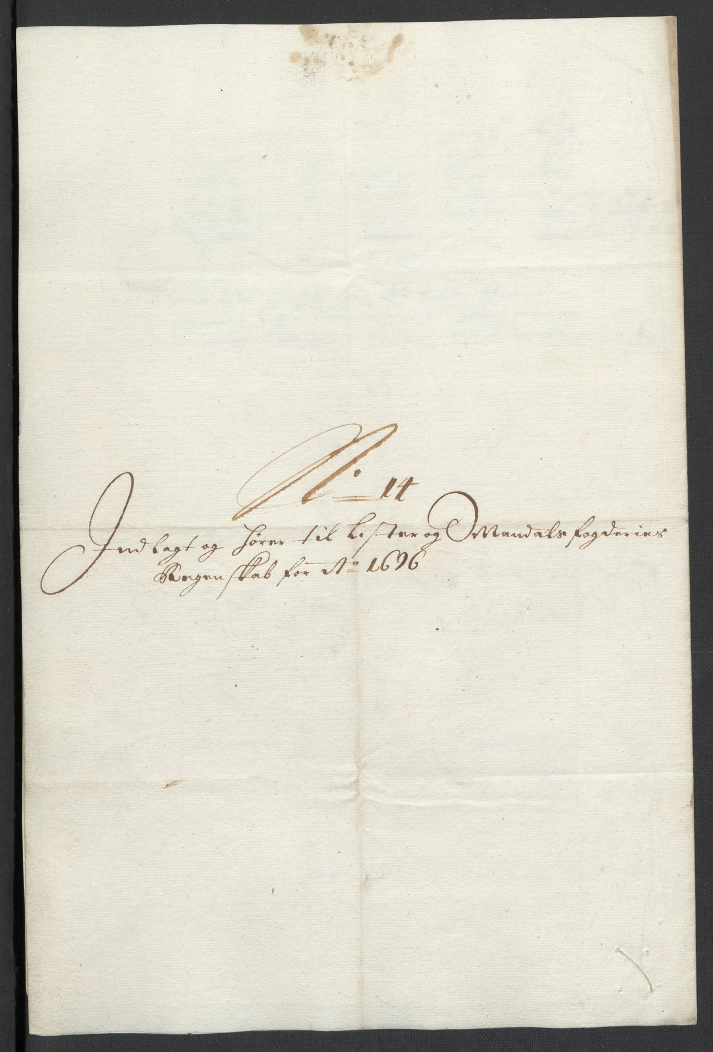Rentekammeret inntil 1814, Reviderte regnskaper, Fogderegnskap, RA/EA-4092/R43/L2546: Fogderegnskap Lista og Mandal, 1696-1697, p. 82