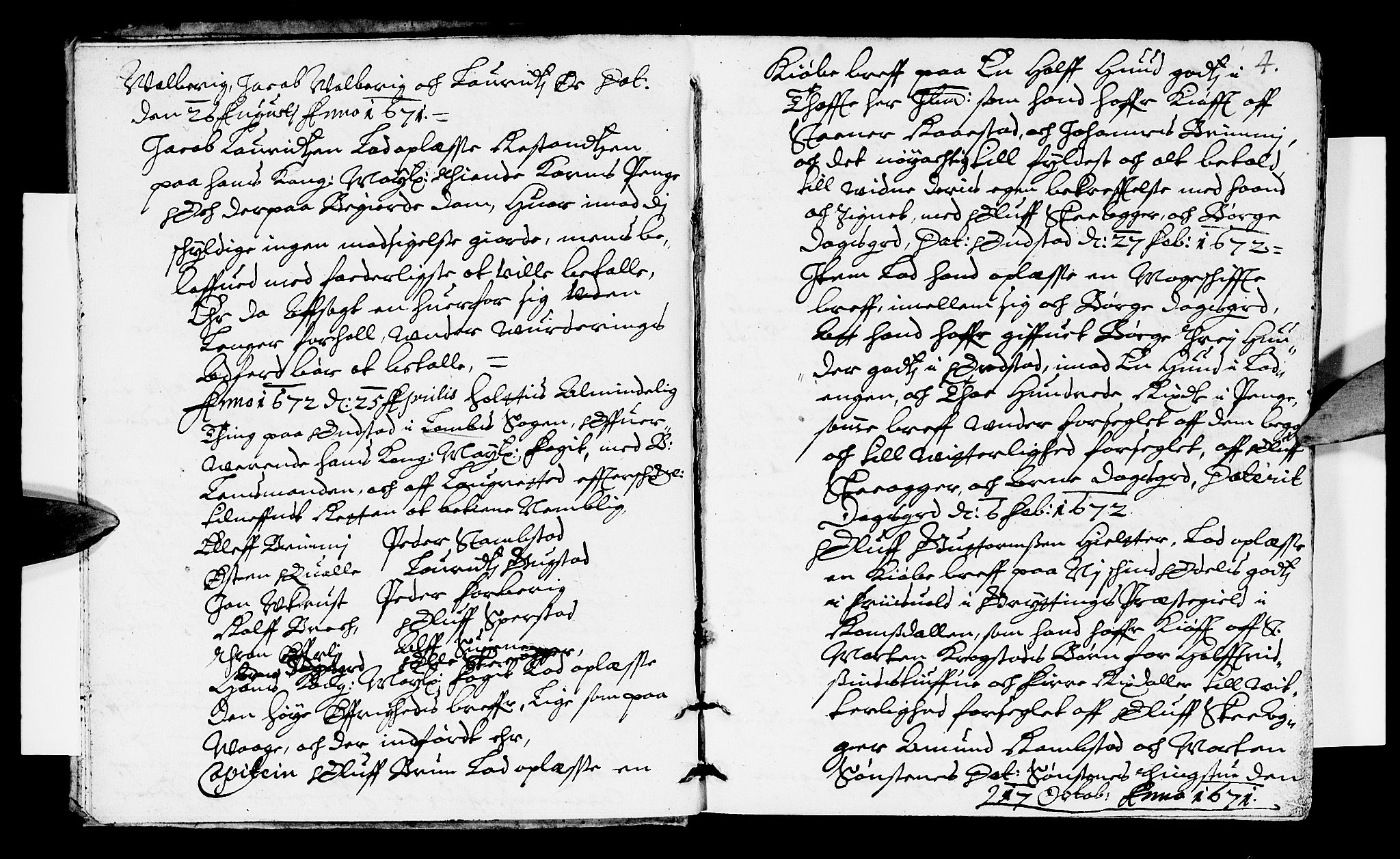 Sorenskriverier i Gudbrandsdalen, AV/SAH-TING-036/G/Gb/Gba/L0009: Tingbok - Nord-Gudbrandsdal, 1672, p. 3b-4a