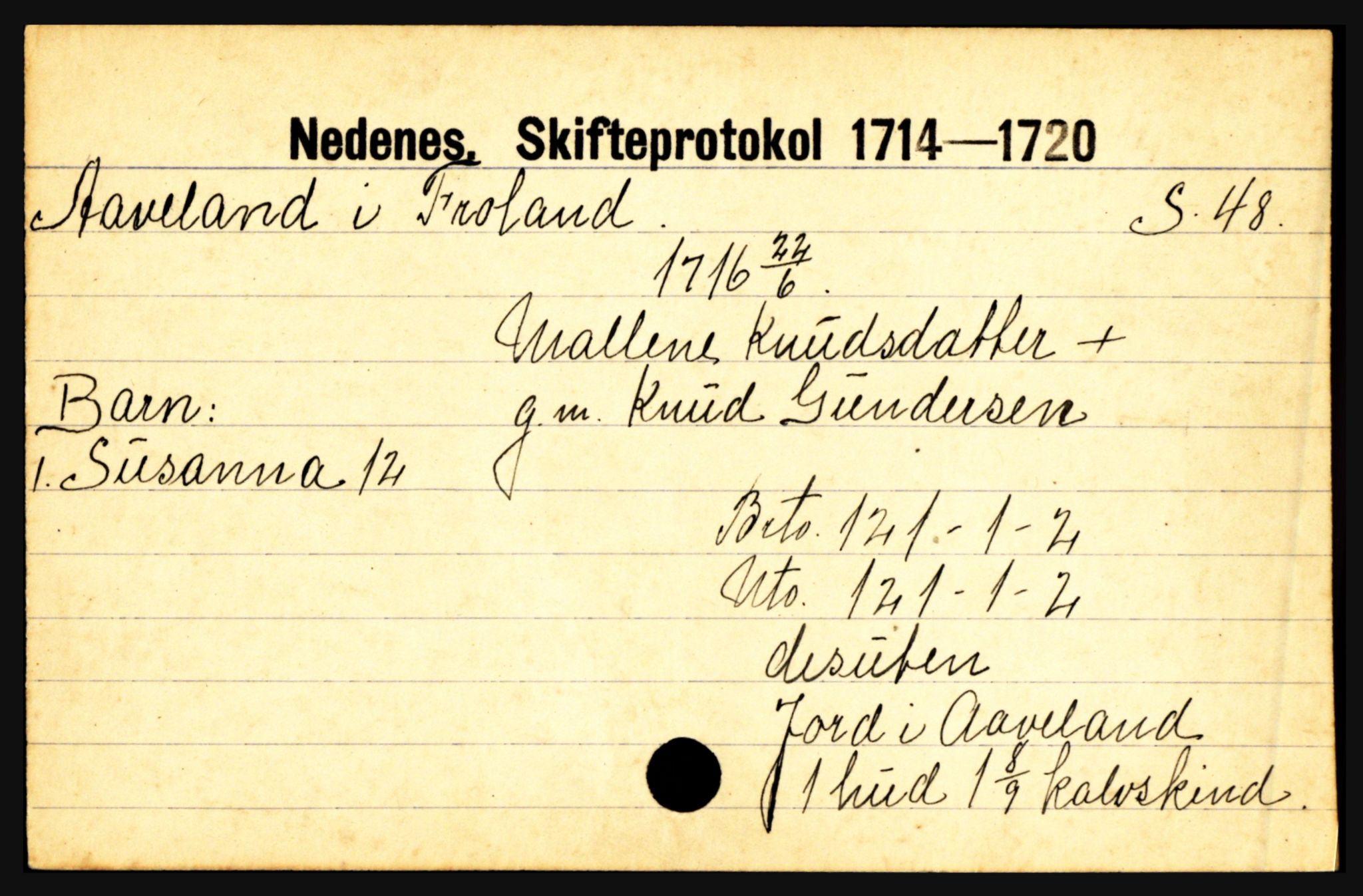 Nedenes sorenskriveri før 1824, AV/SAK-1221-0007/H, p. 35353