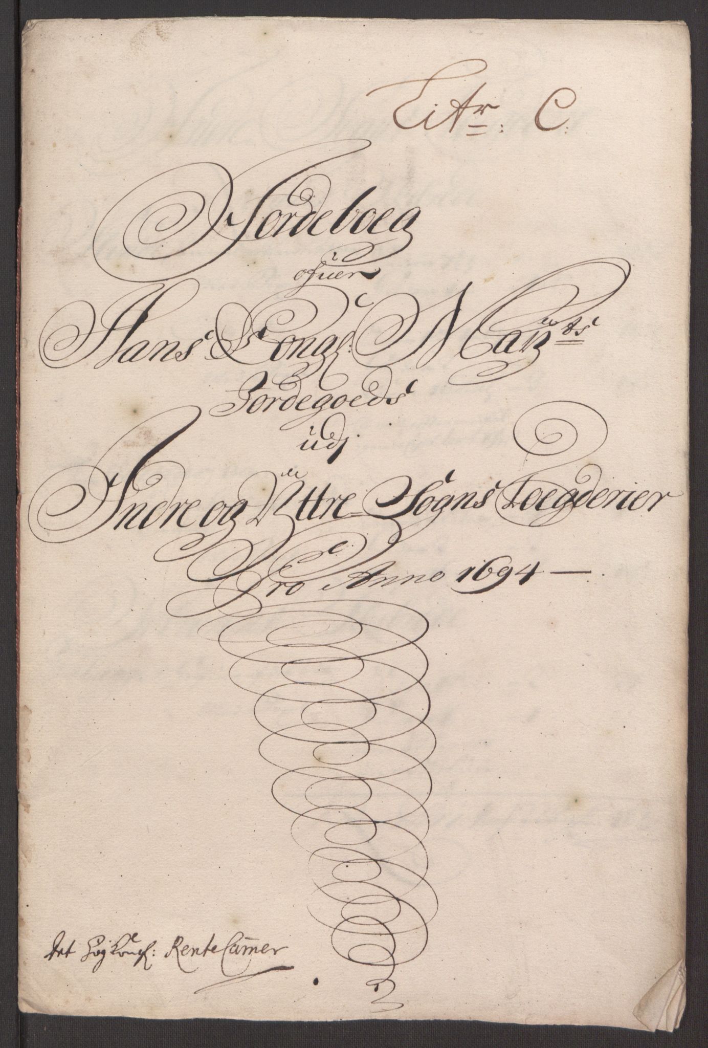 Rentekammeret inntil 1814, Reviderte regnskaper, Fogderegnskap, RA/EA-4092/R52/L3307: Fogderegnskap Sogn, 1693-1694, p. 380