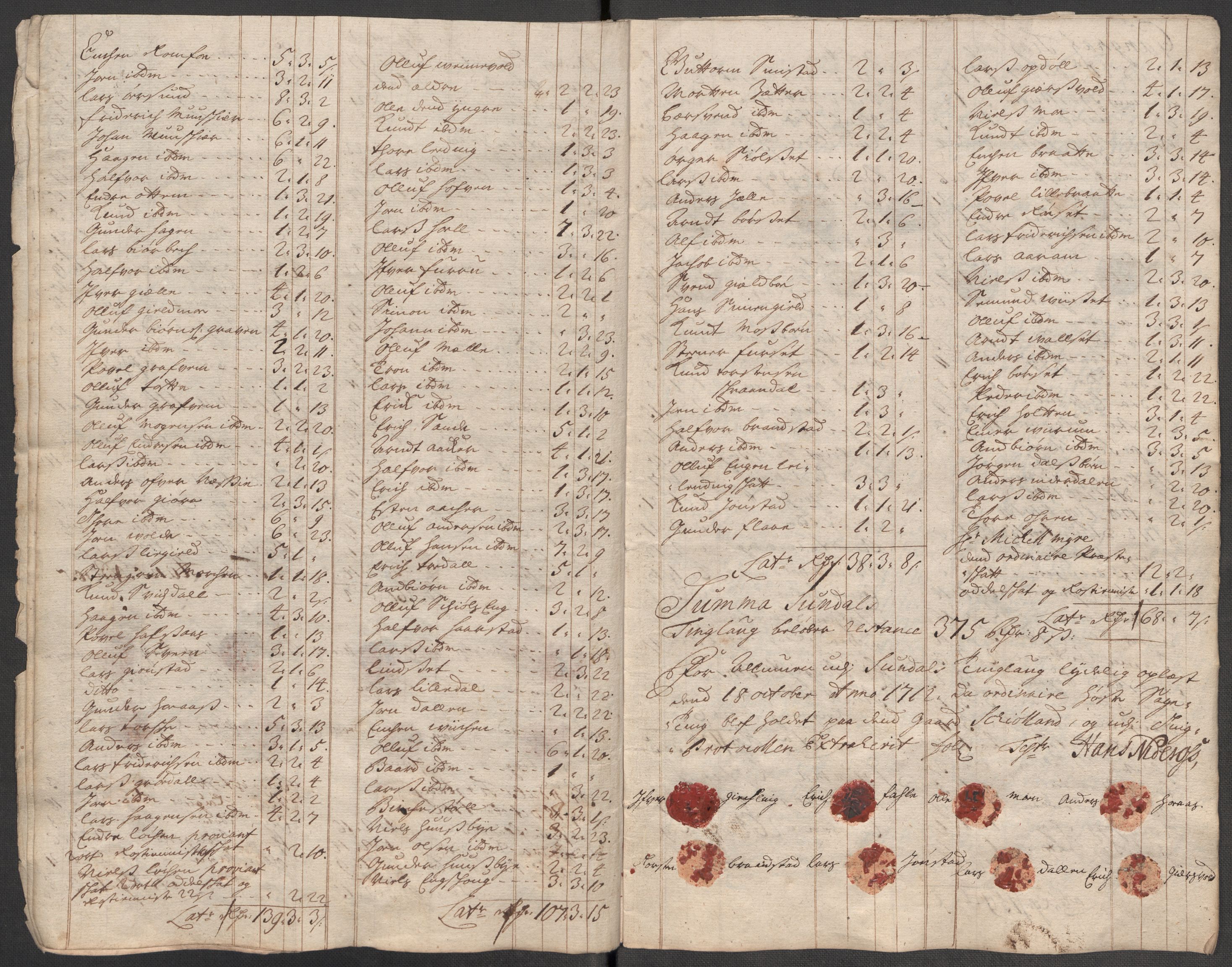 Rentekammeret inntil 1814, Reviderte regnskaper, Fogderegnskap, RA/EA-4092/R56/L3746: Fogderegnskap Nordmøre, 1712, p. 252