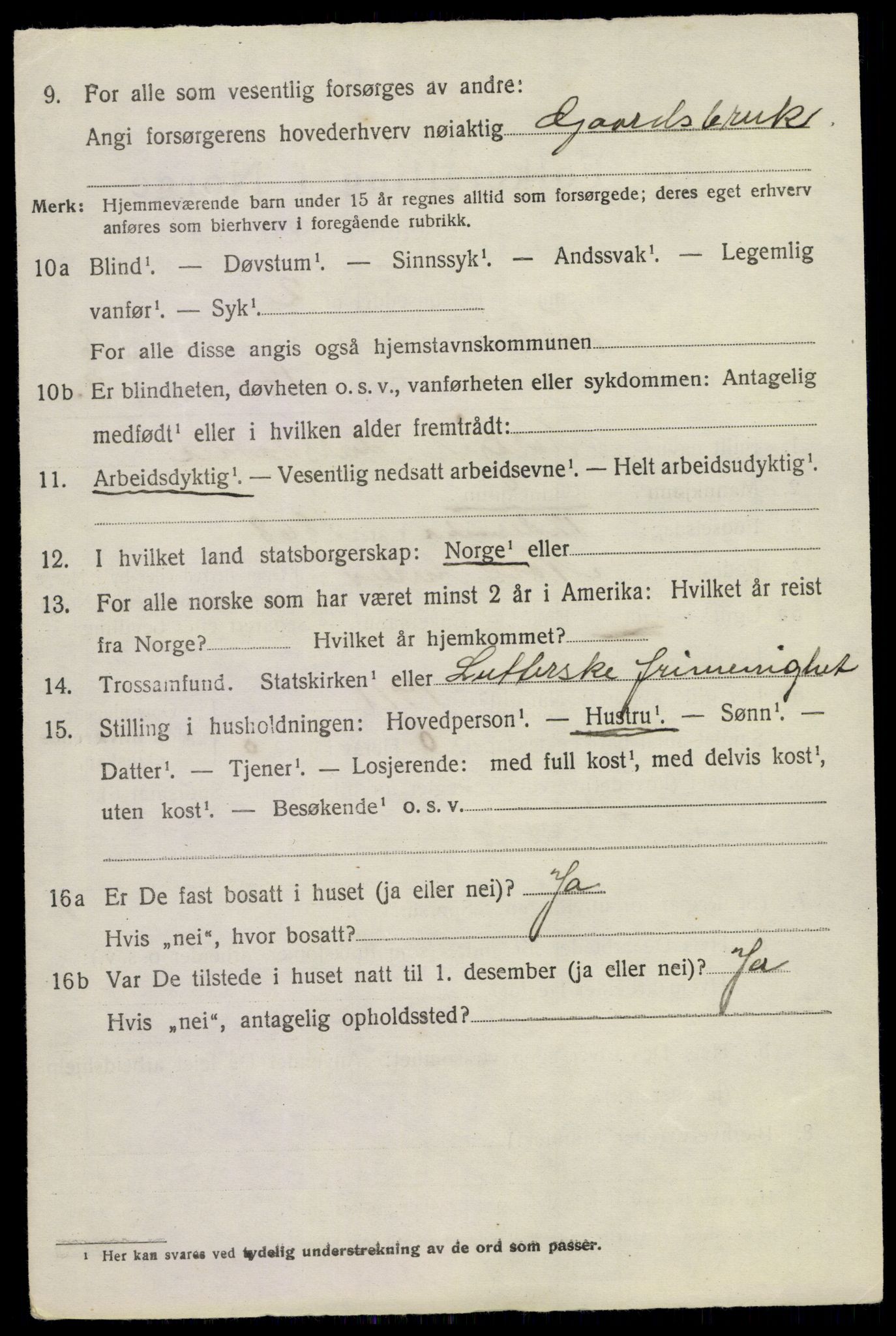 SAKO, 1920 census for Nore, 1920, p. 2493