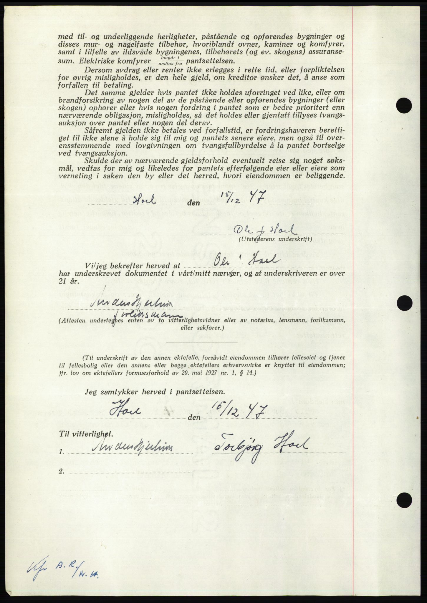 Nordmøre sorenskriveri, AV/SAT-A-4132/1/2/2Ca: Mortgage book no. B98, 1948-1948, Diary no: : 271/1948