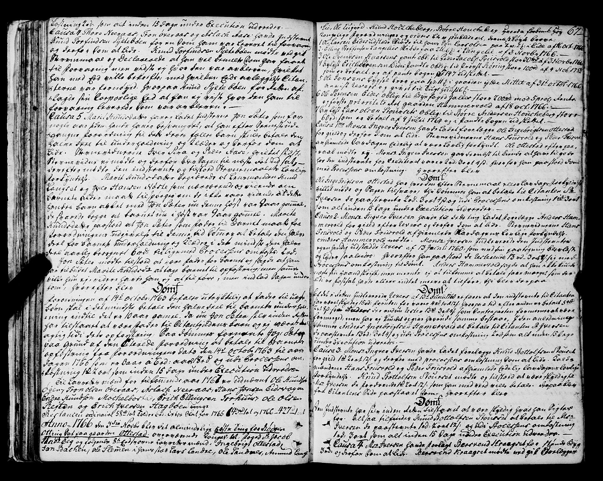 Romsdal sorenskriveri, SAT/A-4149/1/1/1A/L0015: Tingbok, 1765-1775, p. 66b-67a