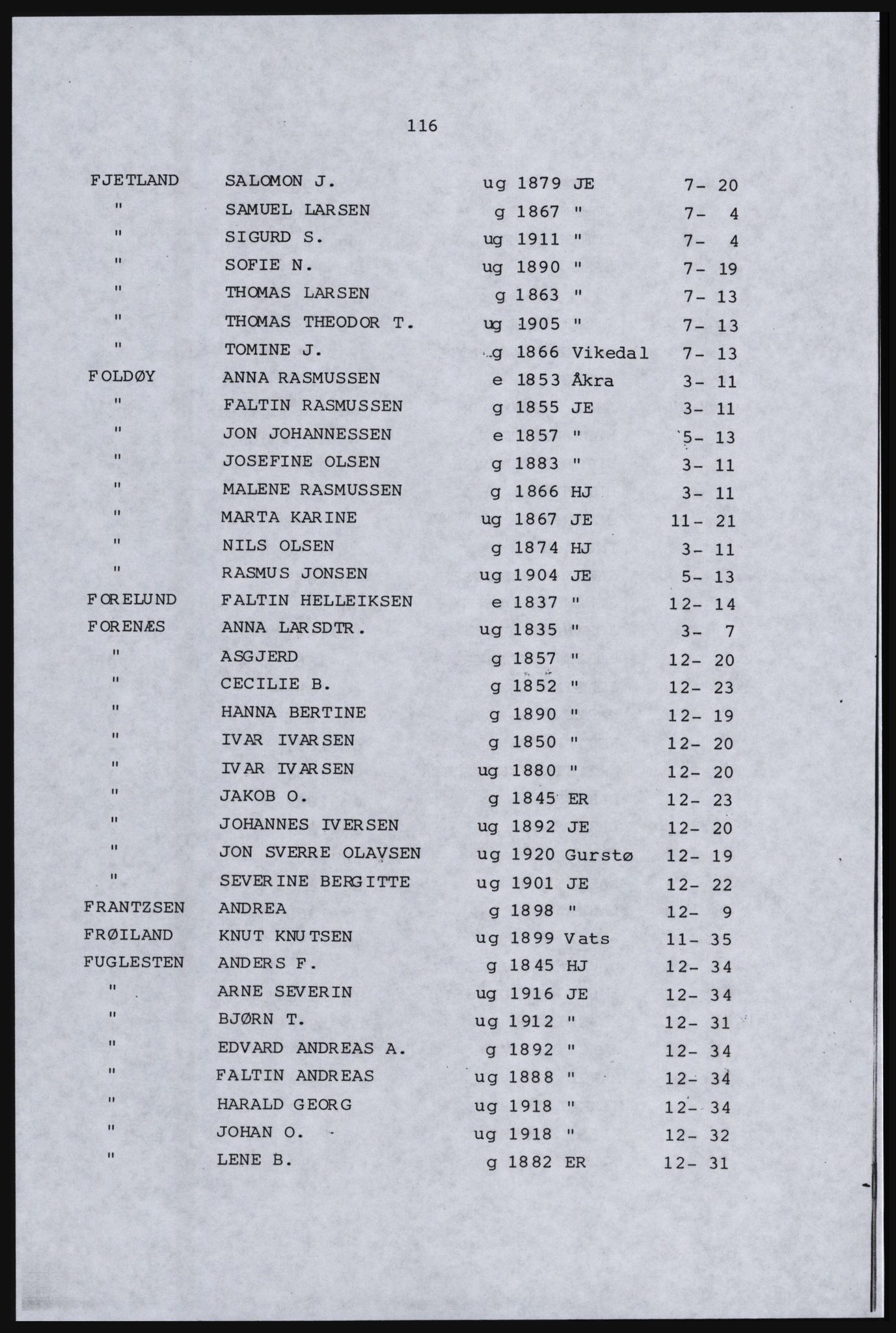 SAST, Copy of 1920 census for Inner Ryfylke, 1920, p. 474