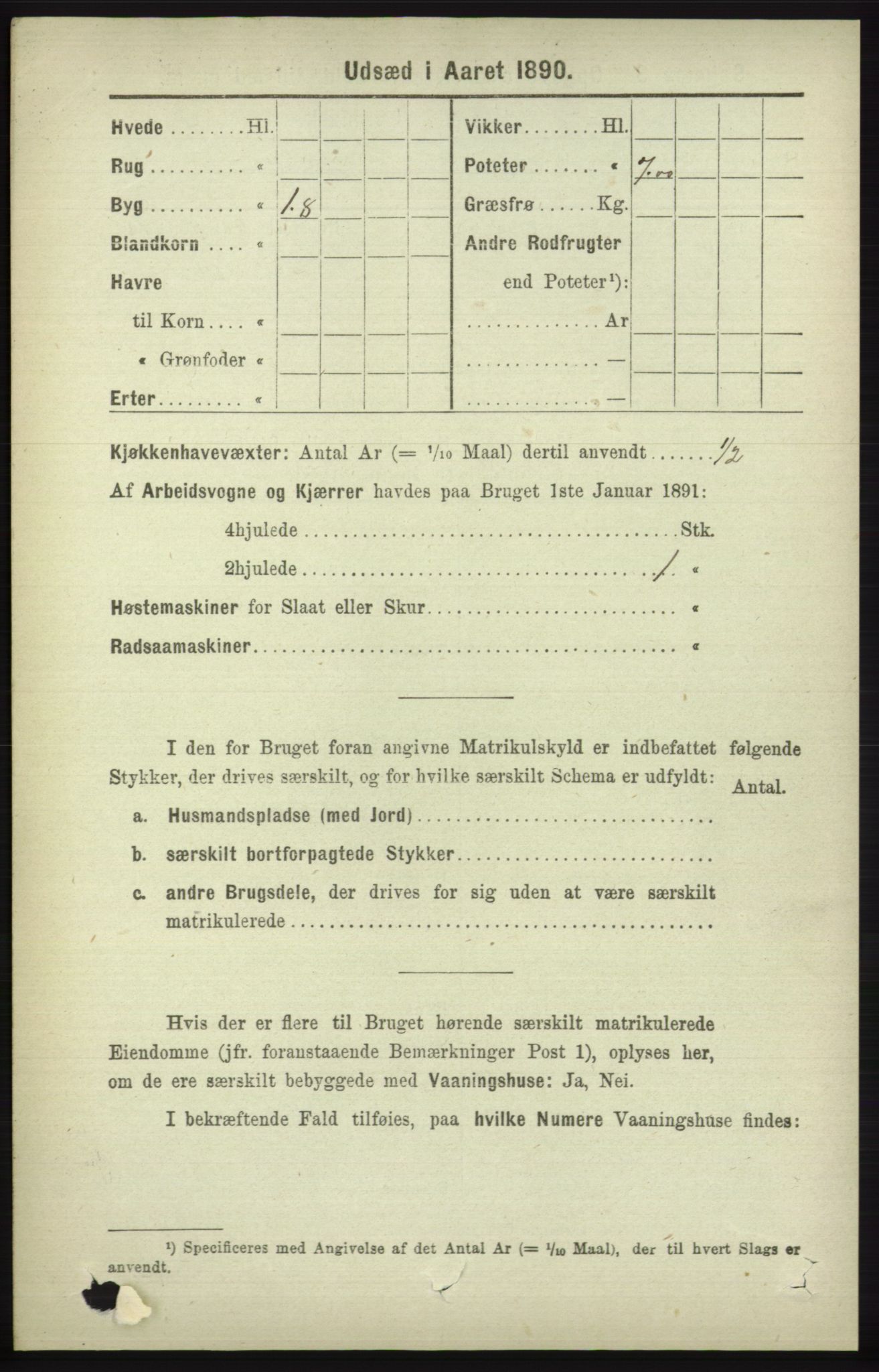 RA, 1891 census for 1230 Ullensvang, 1891, p. 6894