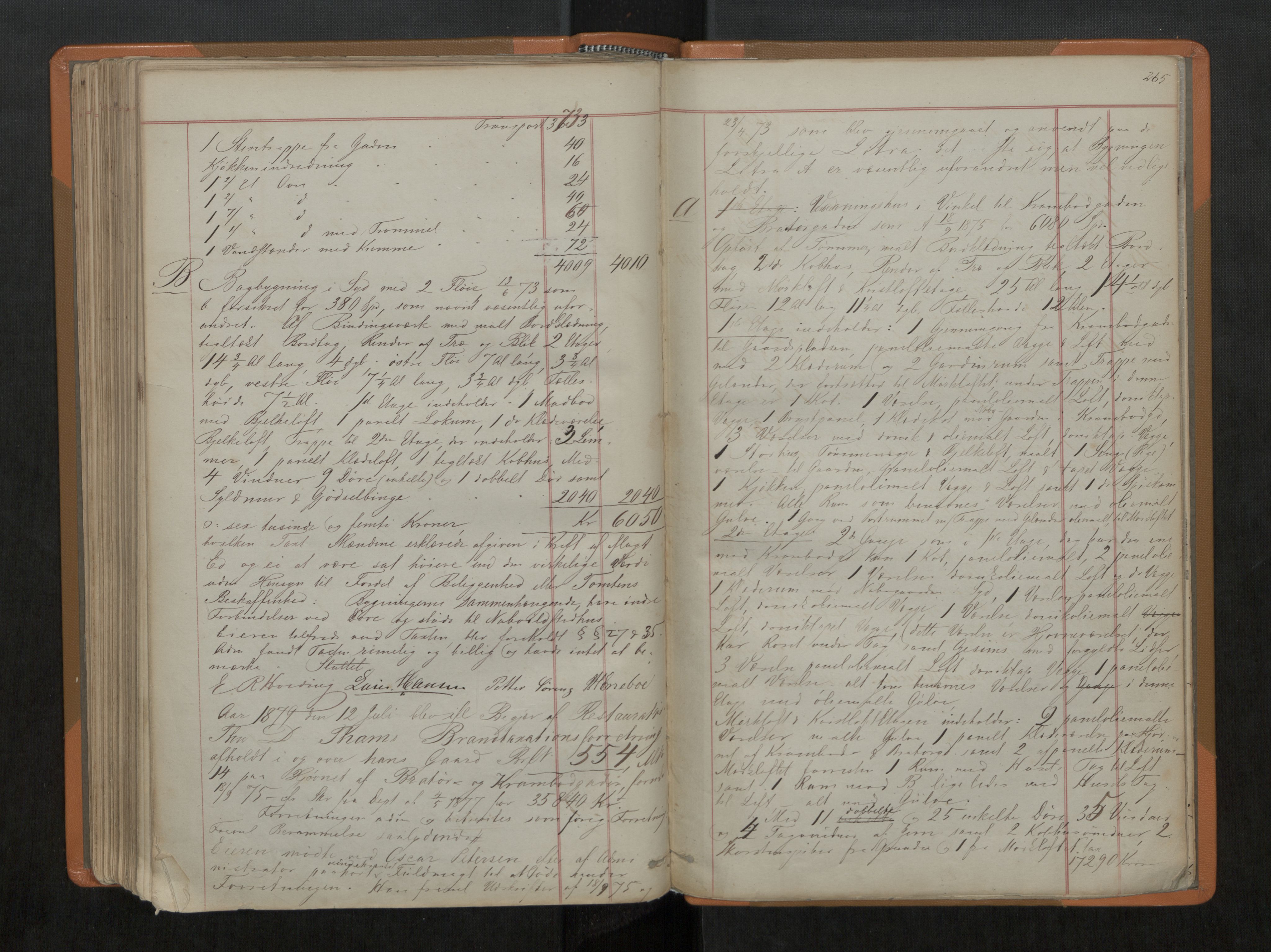 Norges Brannkasse Trondheim magistrat, AV/SAT-A-5590/Fa/L0042: Branntakstprotokoll D, 1867-1883, p. 265