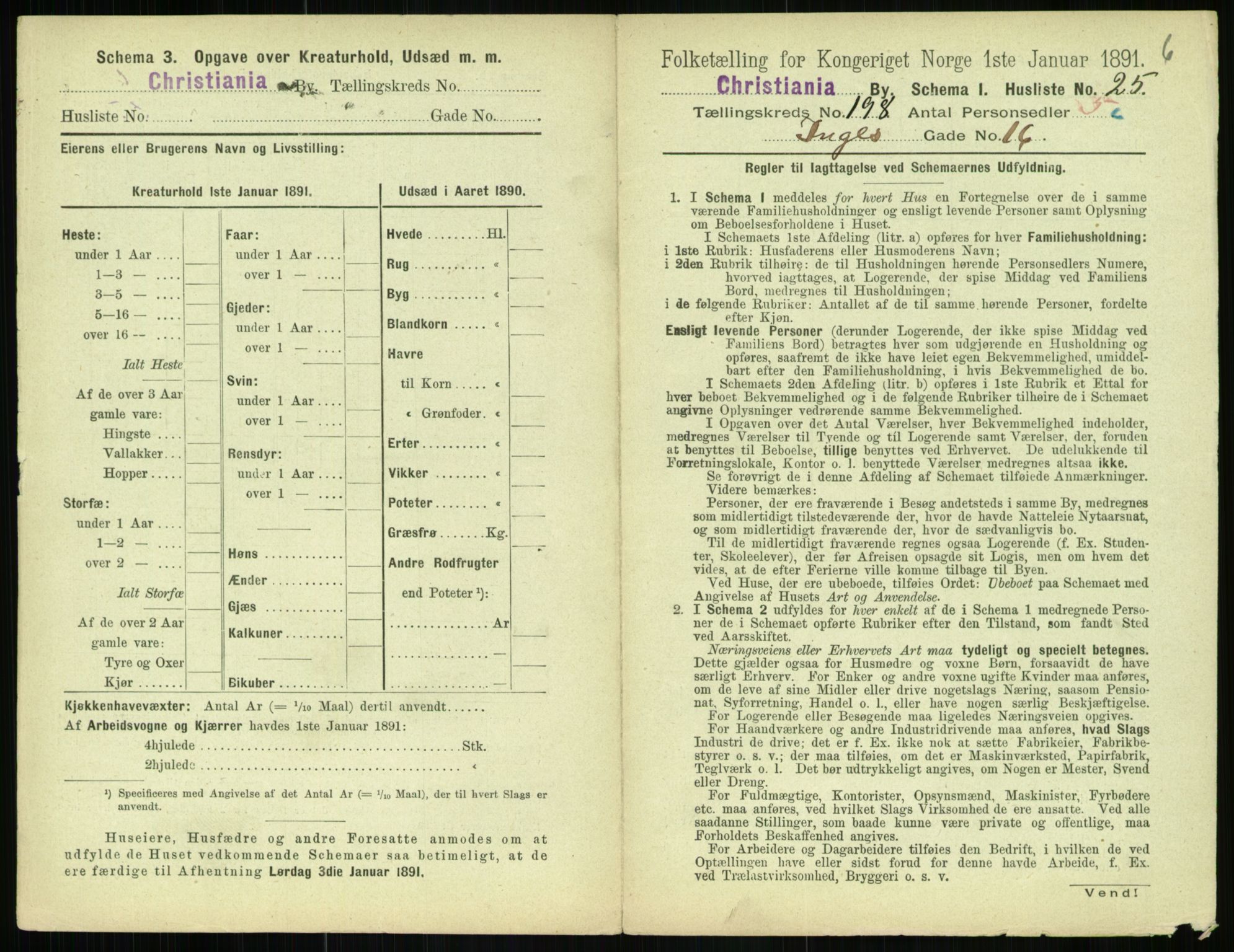 RA, 1891 census for 0301 Kristiania, 1891, p. 119276