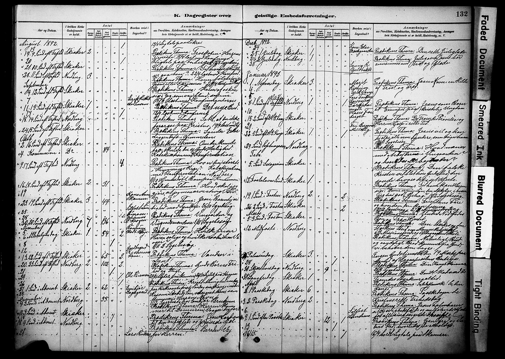 Skjåk prestekontor, SAH/PREST-072/H/Ha/Haa/L0002: Parish register (official) no. 2, 1878-1907, p. 132