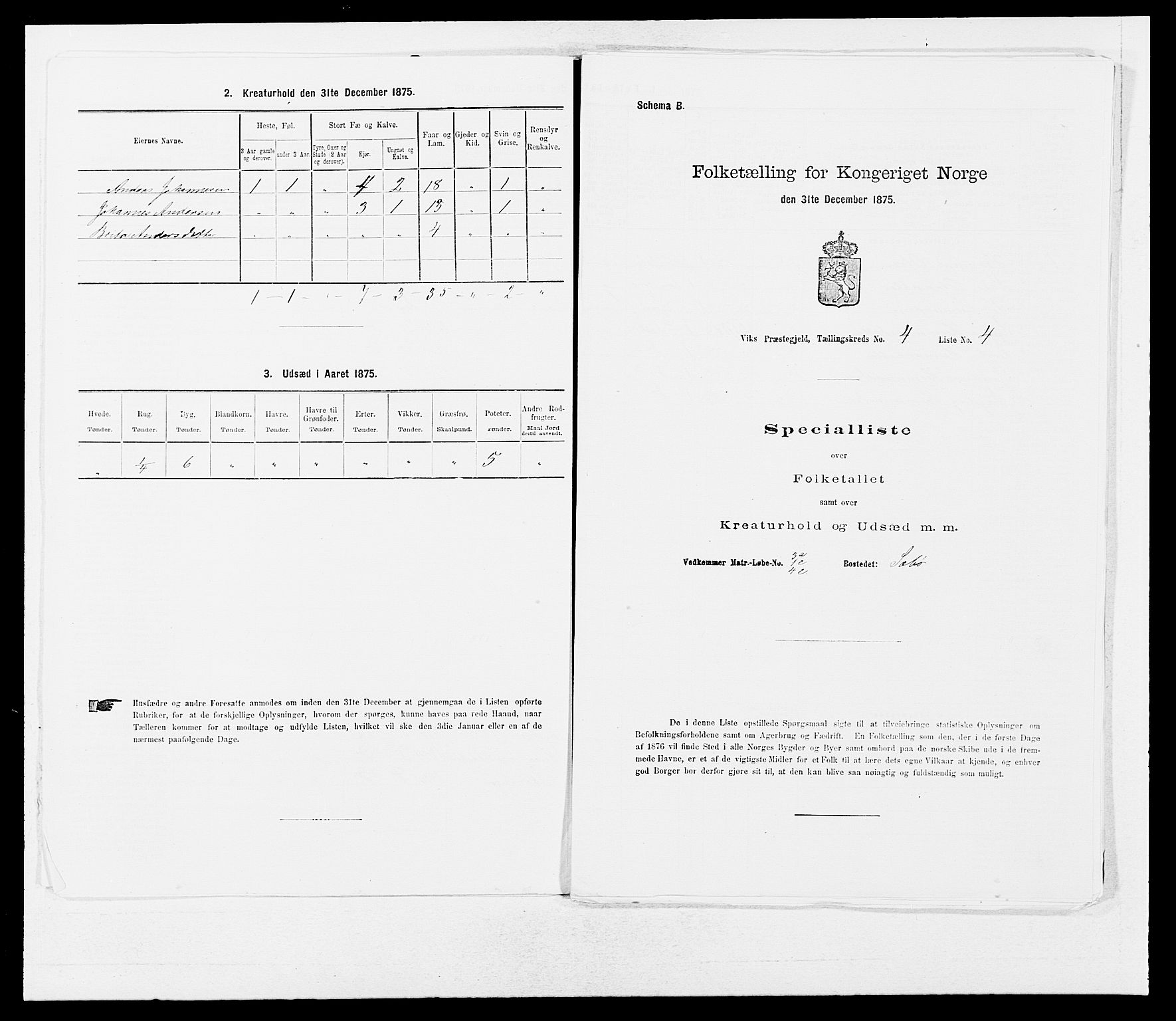 SAB, 1875 census for 1417P Vik, 1875, p. 390