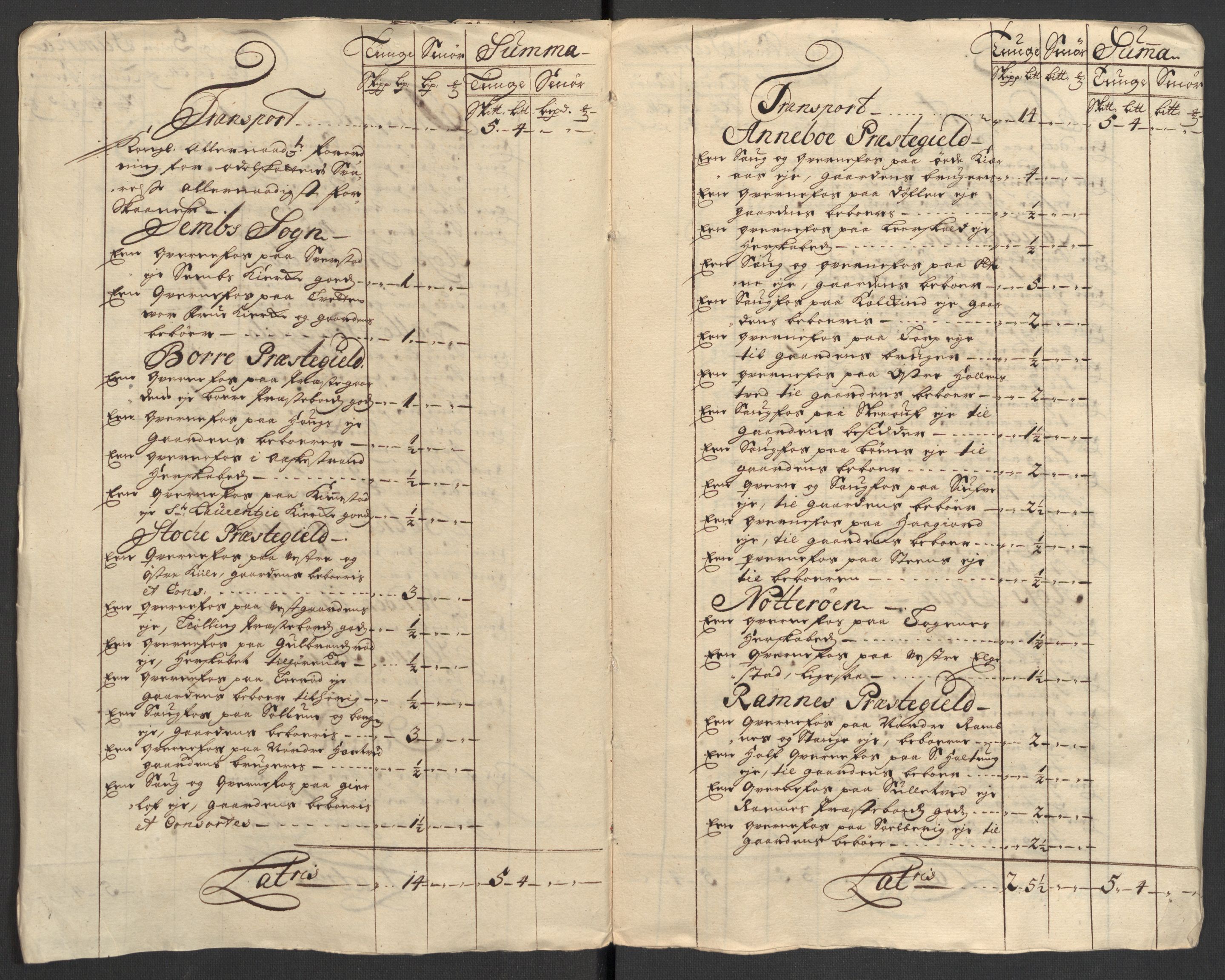 Rentekammeret inntil 1814, Reviderte regnskaper, Fogderegnskap, AV/RA-EA-4092/R32/L1872: Fogderegnskap Jarlsberg grevskap, 1706-1707, p. 394