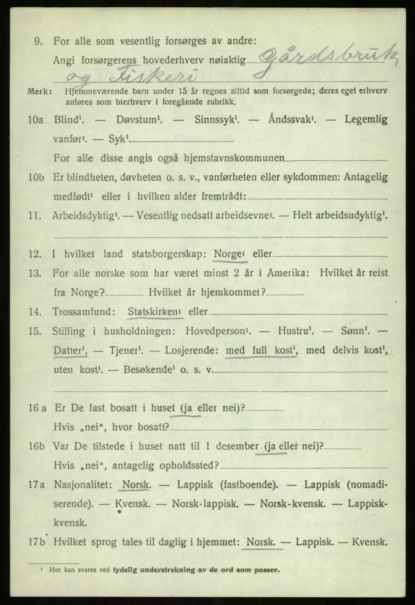 SATØ, 1920 census for Tromsøysund, 1920, p. 11257