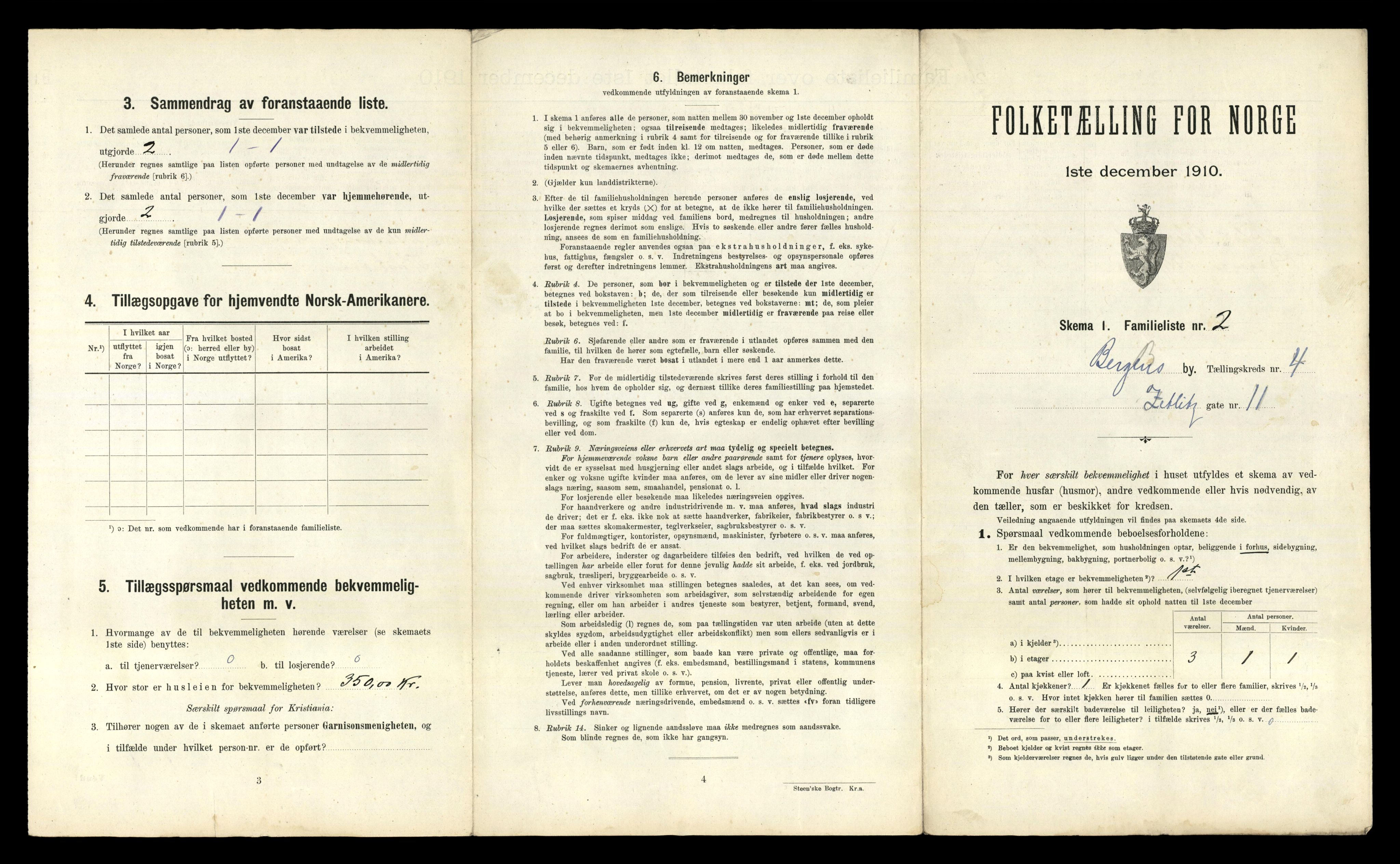 RA, 1910 census for Bergen, 1910, p. 1331