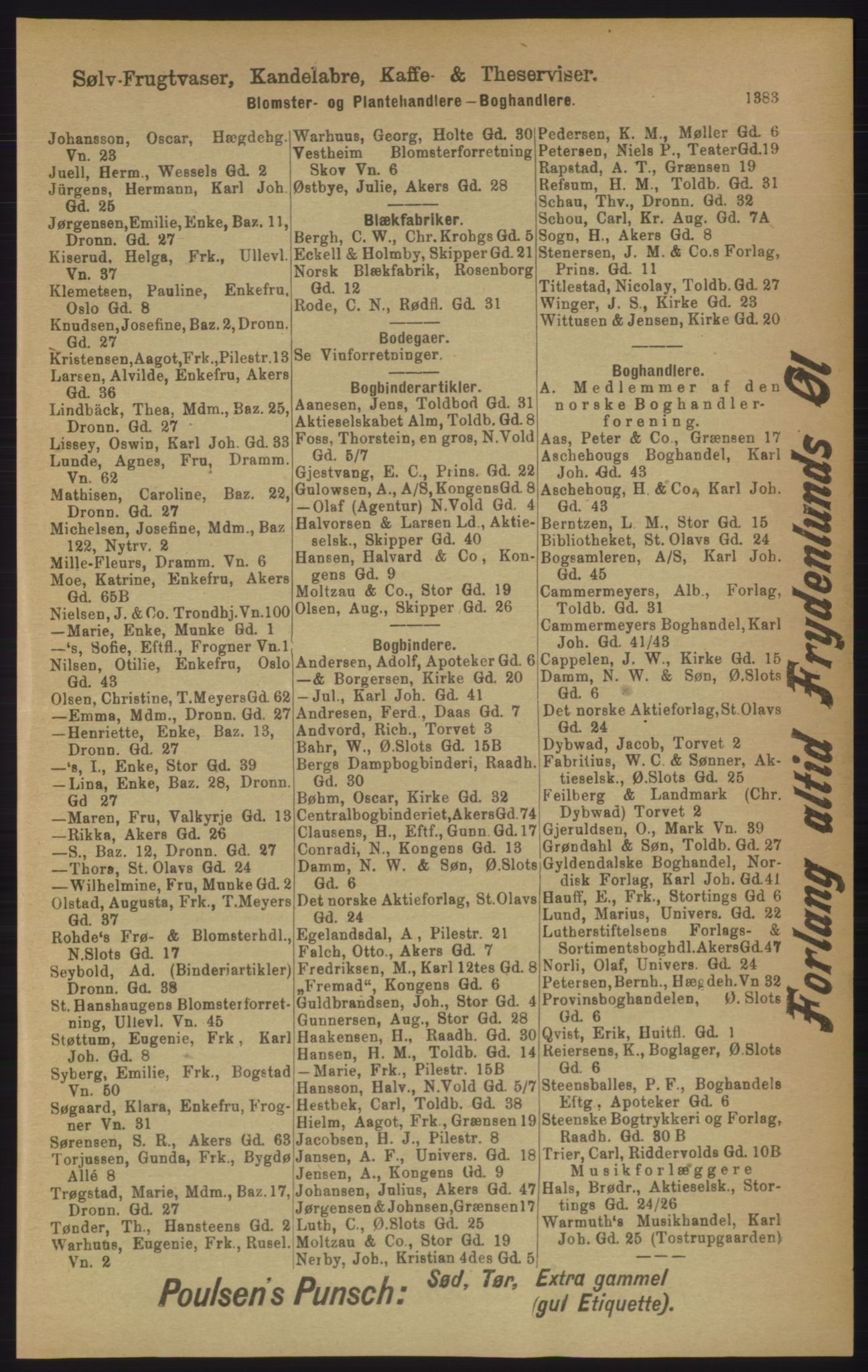 Kristiania/Oslo adressebok, PUBL/-, 1906, p. 1383