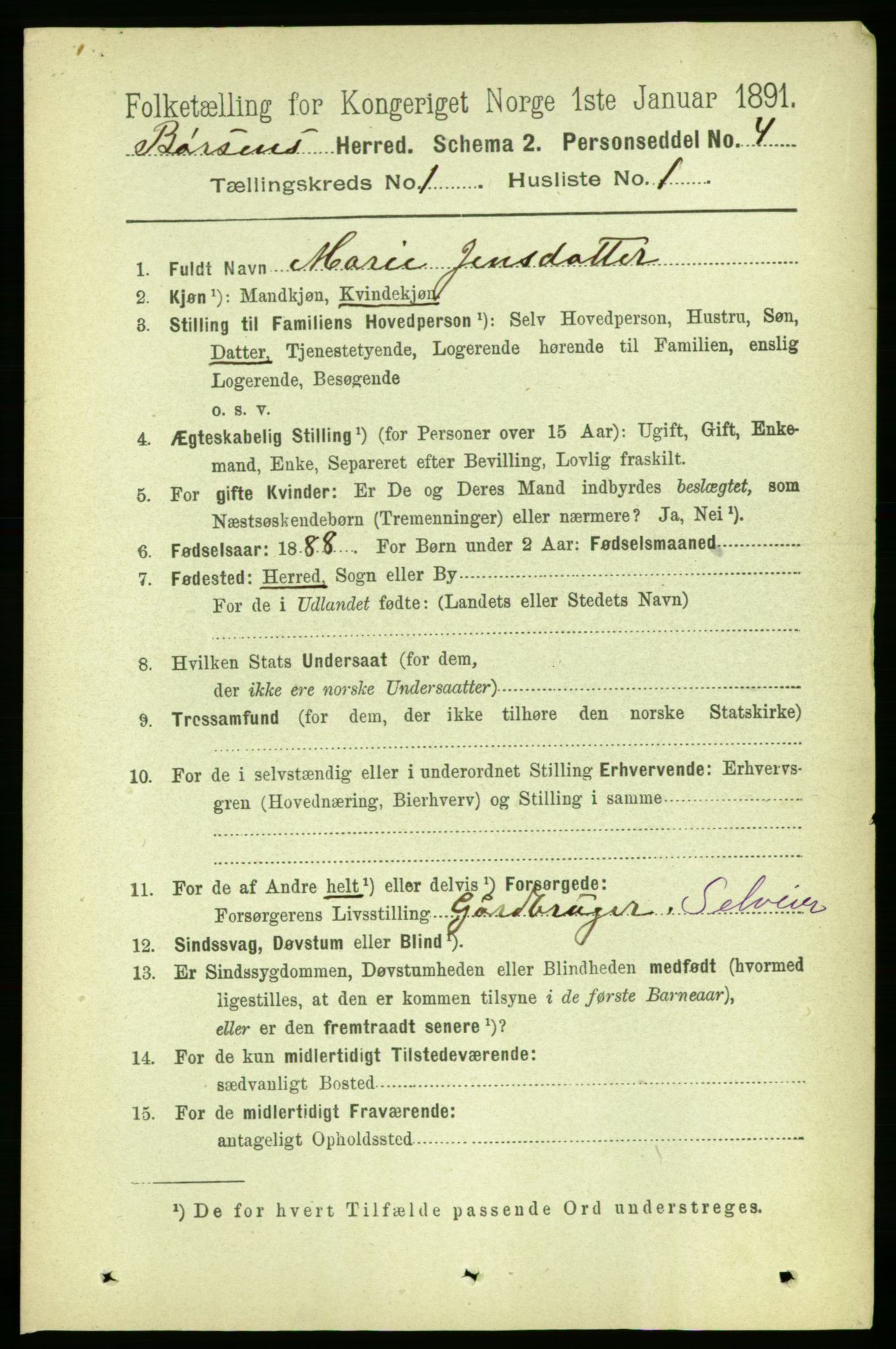 RA, 1891 census for 1658 Børsa, 1891, p. 93