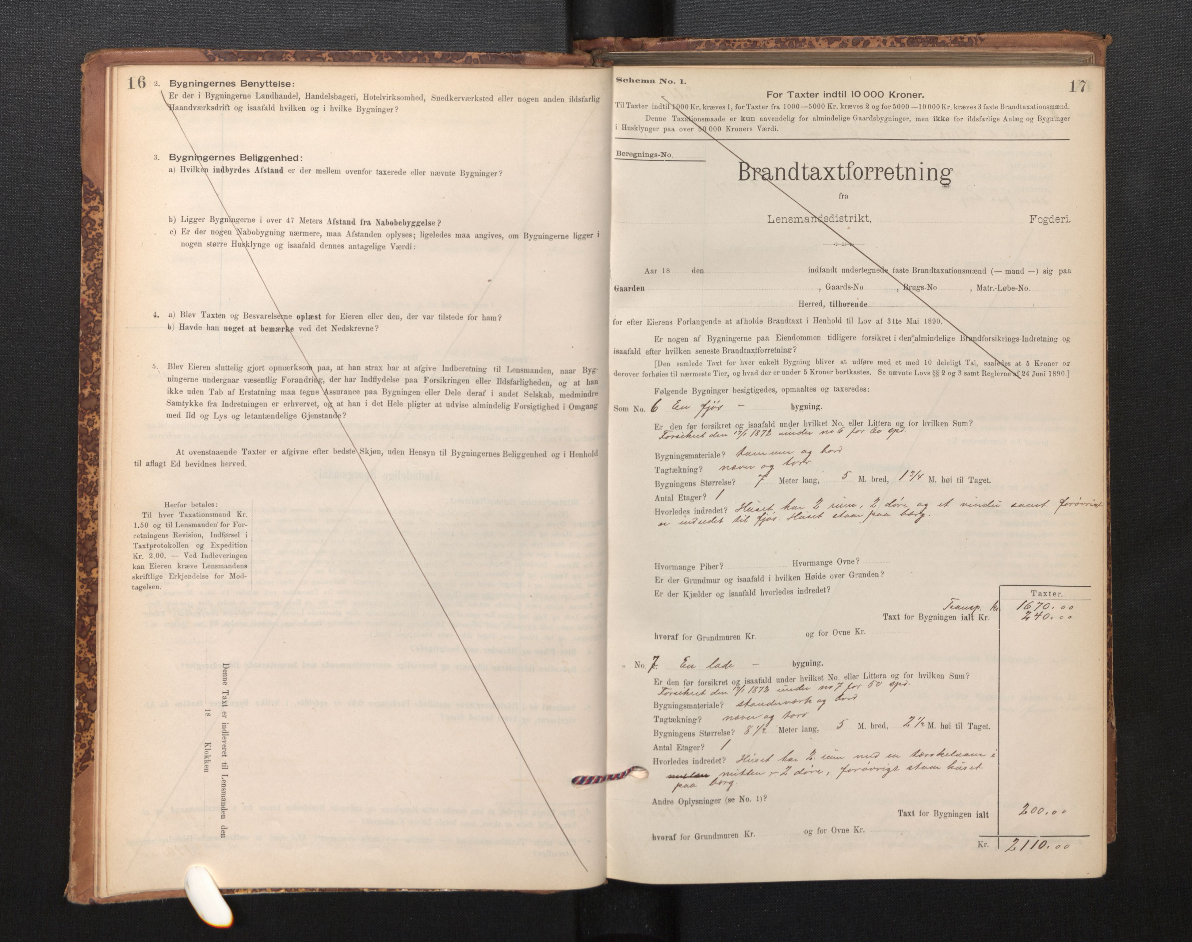 Lensmannen i Askvoll, AV/SAB-A-26301/0012/L0004: Branntakstprotokoll, skjematakst og liste over branntakstmenn, 1895-1932, p. 16-17